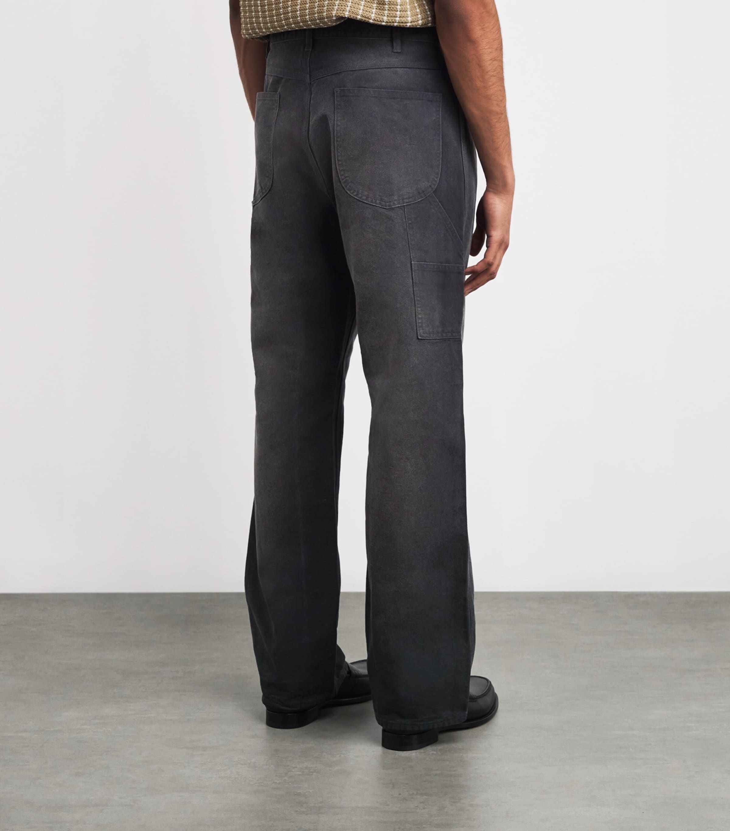 Organic Cotton Painter Straight Jeans FADED BLACK Image 4