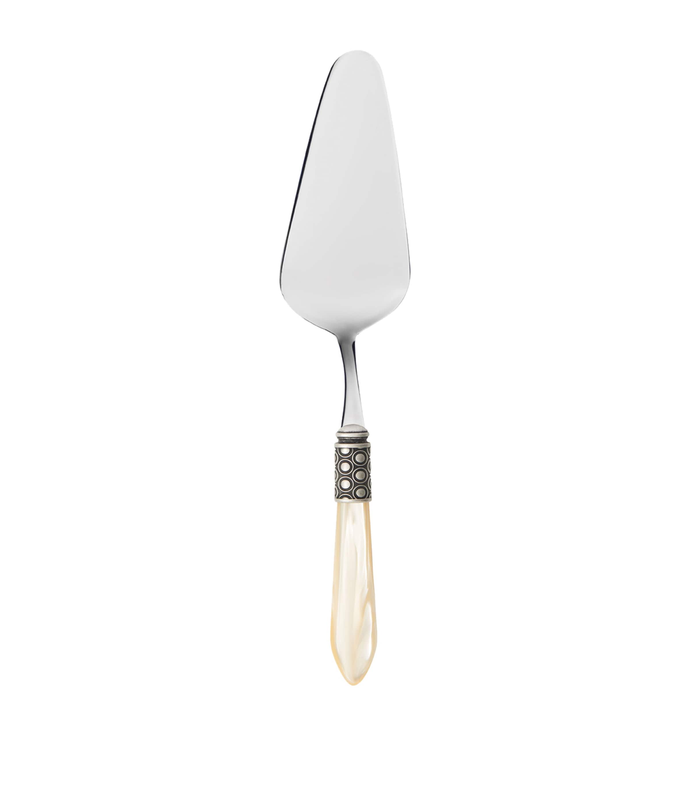 Bugatti Optical Stainless Steel Cake Server And Knife Set In Silver