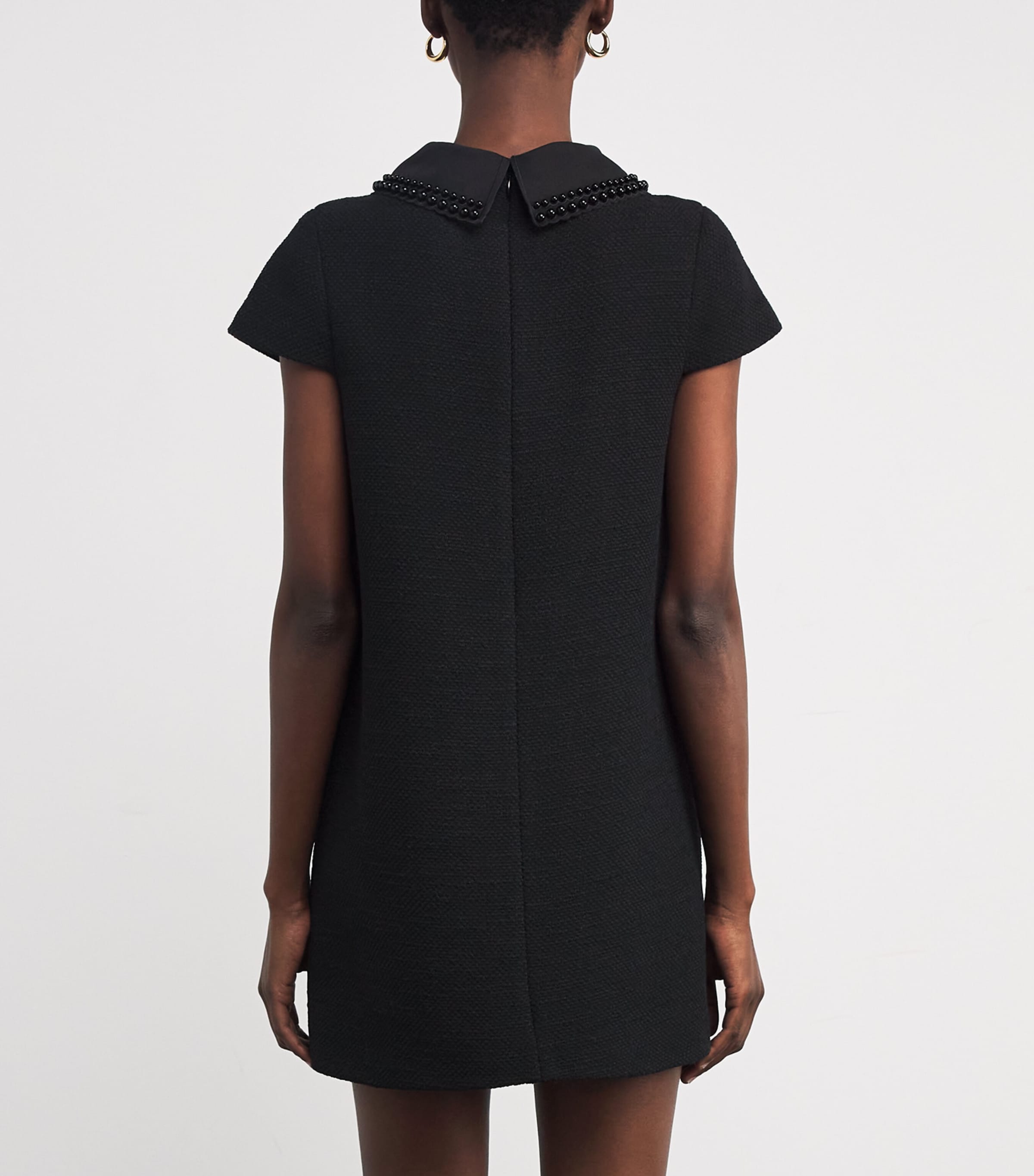 Tweed Mini Dress BLACK Image 4