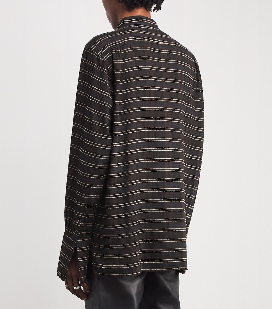 Cotton-Blend Flannel Shirt CHOCOLATE Image 4