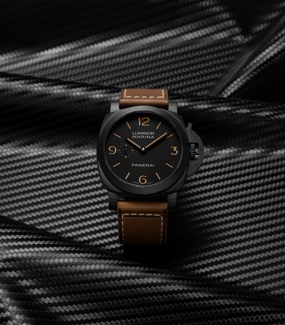 Panerai Carbotech Luminor Marina Watch 44mm Black Image 9