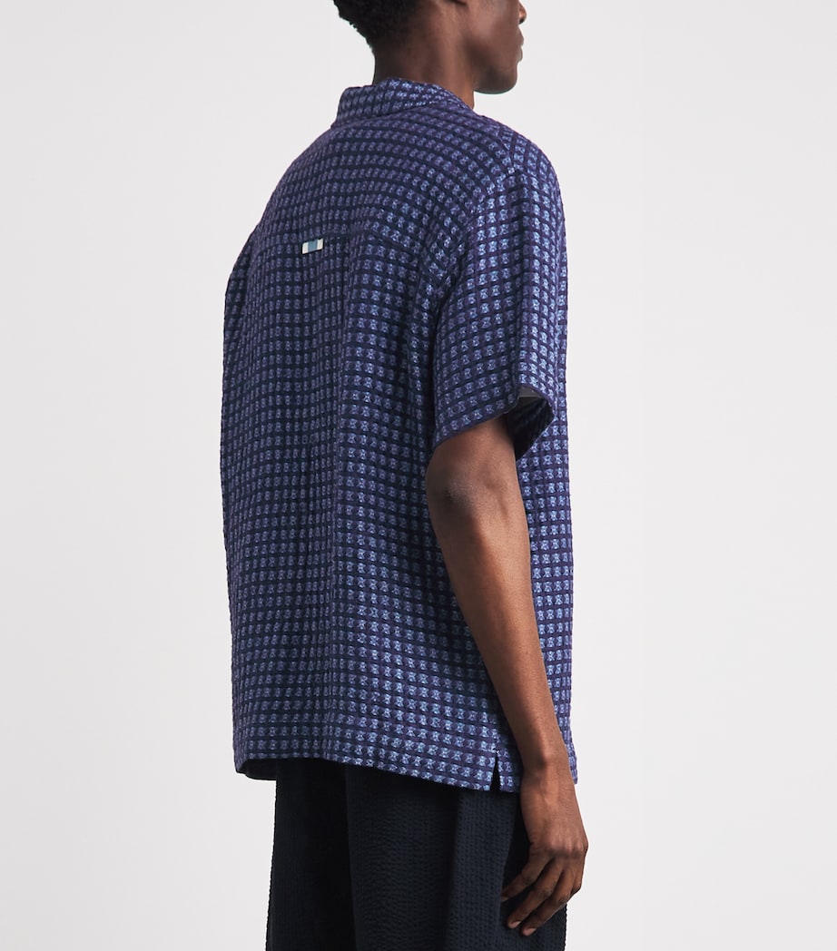 CHÉ Mens Linen Riita Shirt Navy Image 5