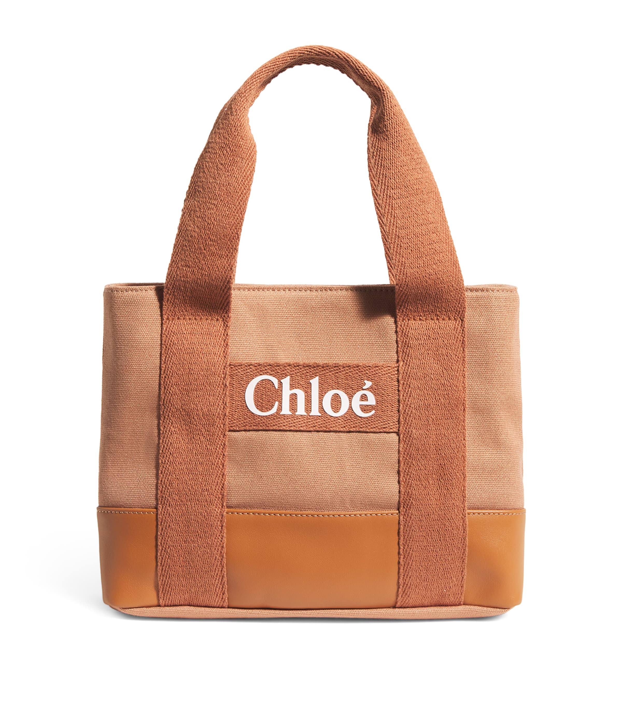 Chloé Kids Canvas Logo Tote Bag | Girls Accessories | Bags & Backpacks | Designers | Chloé