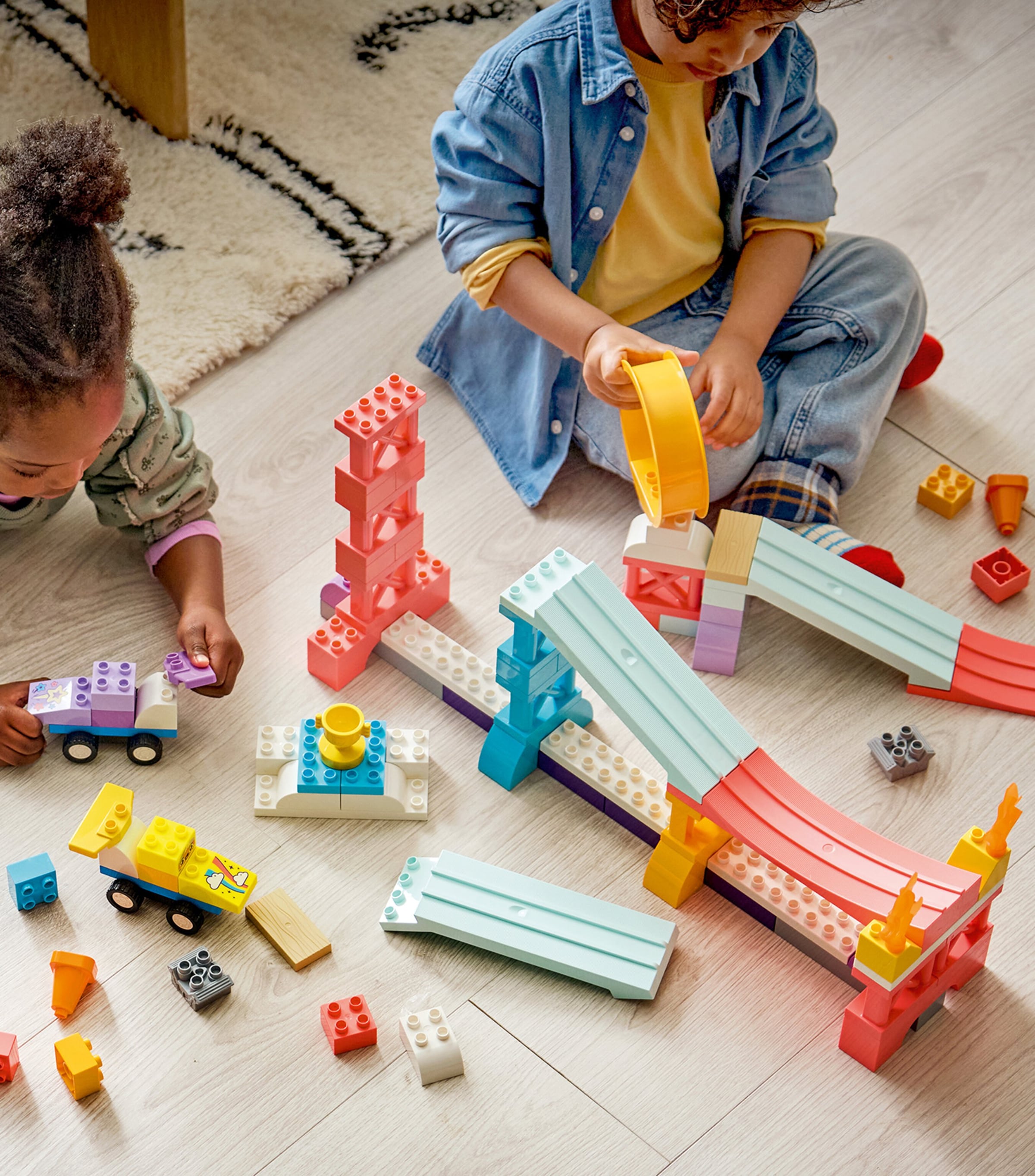 Lego DUPLO 3 in 1 Creative Ramps with Vehicles 10478 | Harrods UK