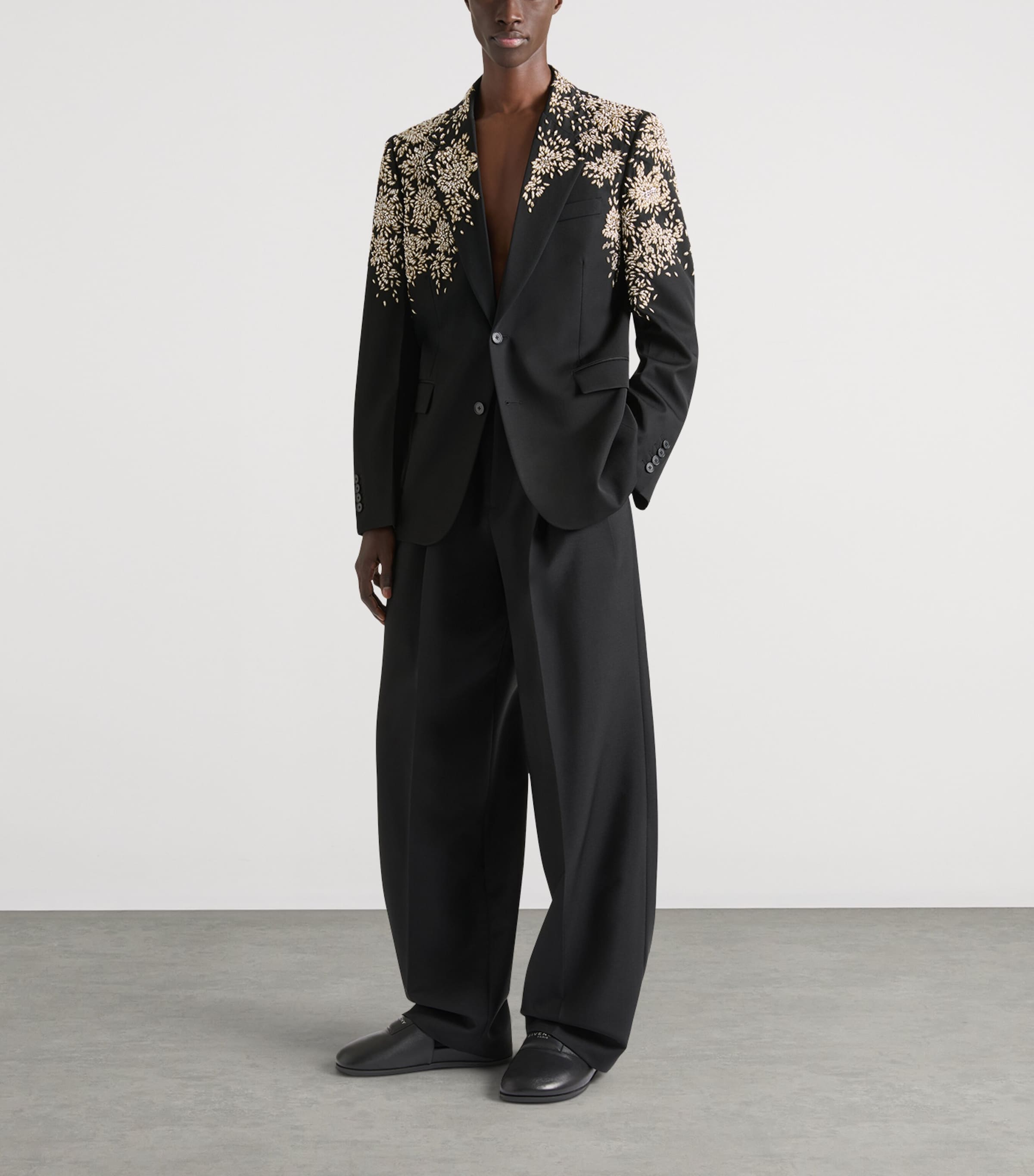 Givenchy Mens Wool Embellished Blazer Image 2