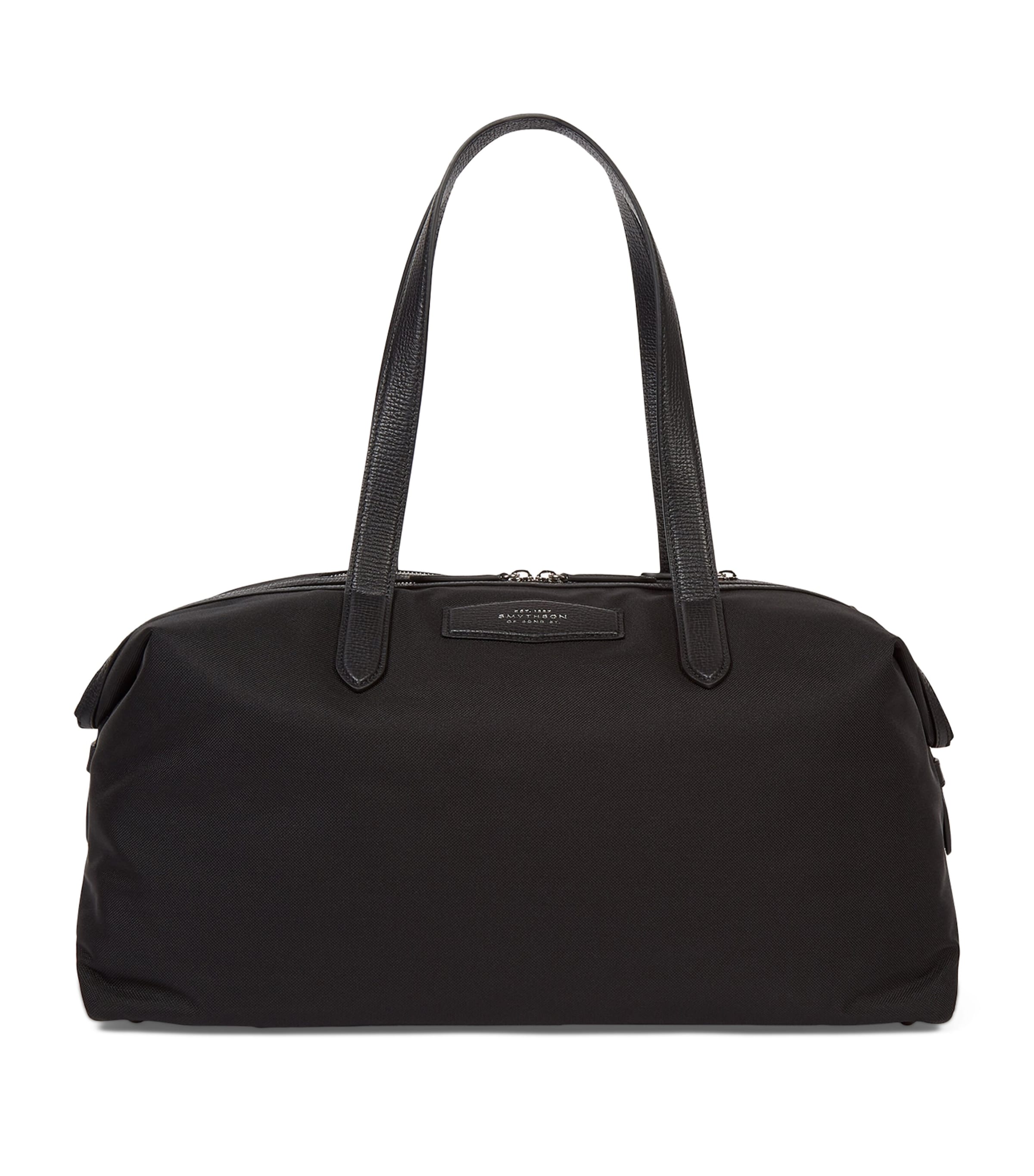 Smythson Small Norton Travel Bag In Black