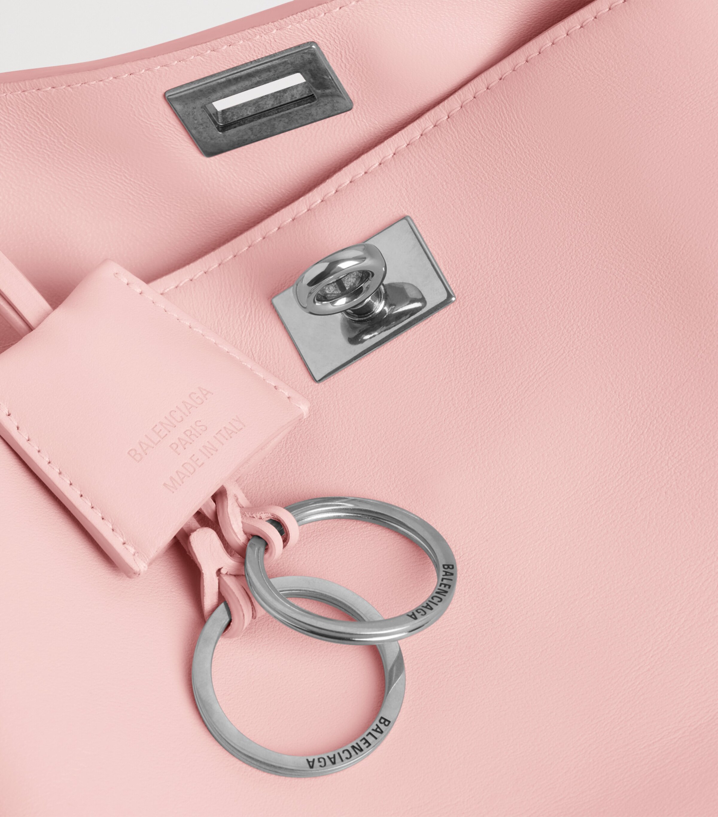 【関税&送料込】Balenciaga Powder Pink Leather Mini Rodeo Ha Rodeo Mini leather tote bag in pink - Balenciaga | Mytheresa