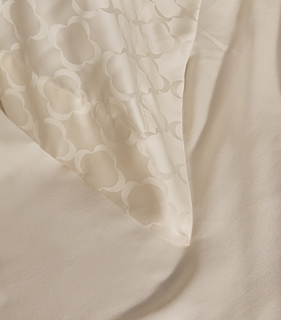 Celso De Lemos Egyptian Cotton Lua Square Oxford Pillowcase (65cm x 65cm) Naturel Image 4
