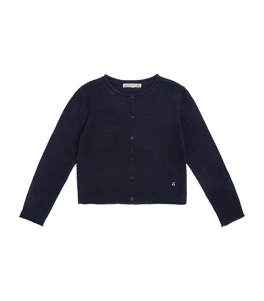 Wool Rolled-Hem Cardigan (14 Years) UPB MARINE Image 1