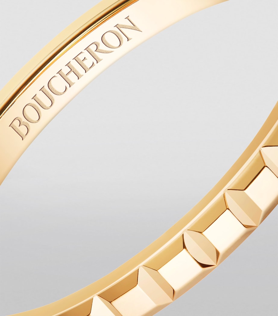 Mini Yellow Gold Clou de Paris Wedding Ring MULTI Image 3