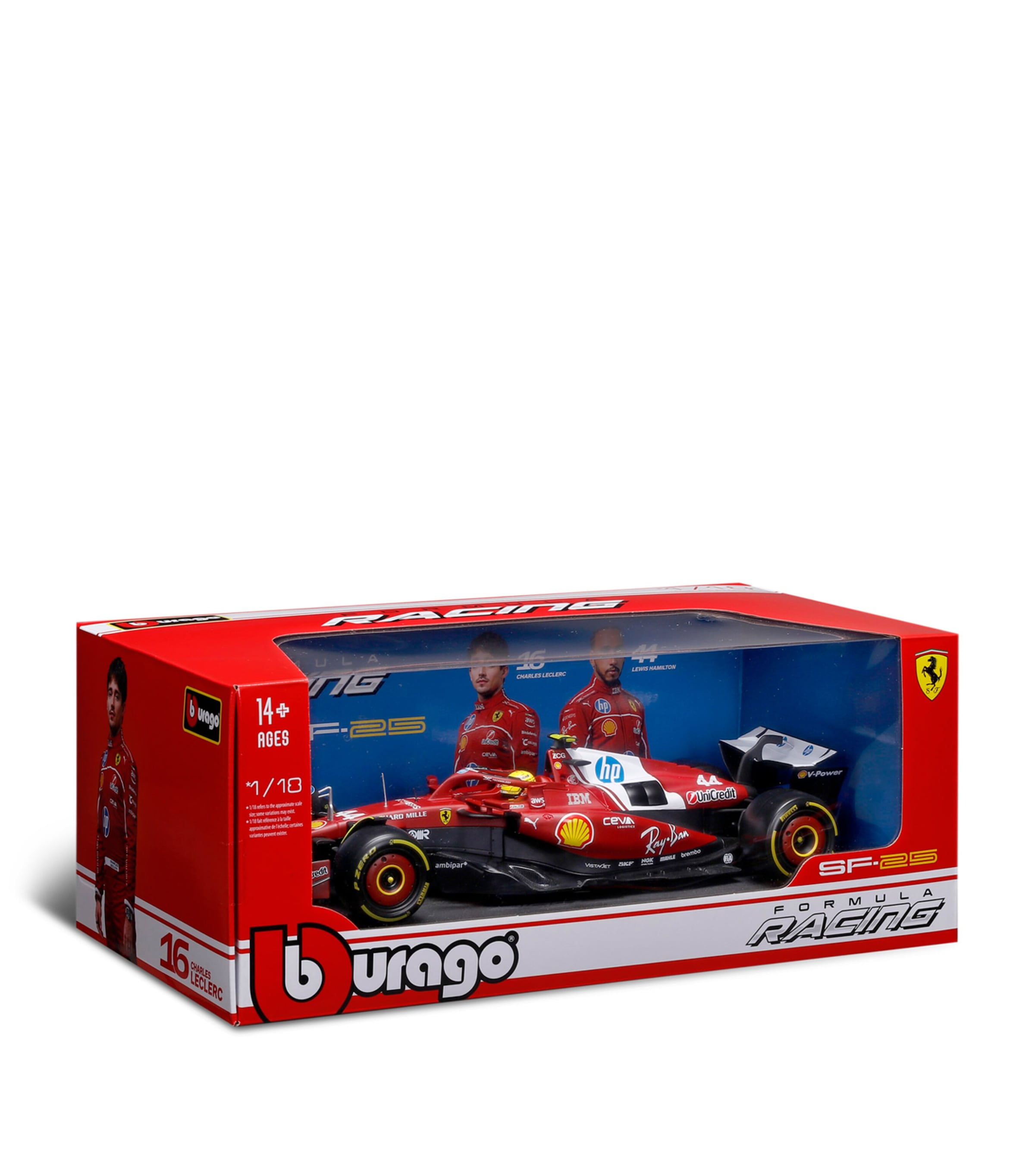 Bburago Ferrari F1 SF-25 Lewis Hamilton 2025 1:18 Model Image 7
