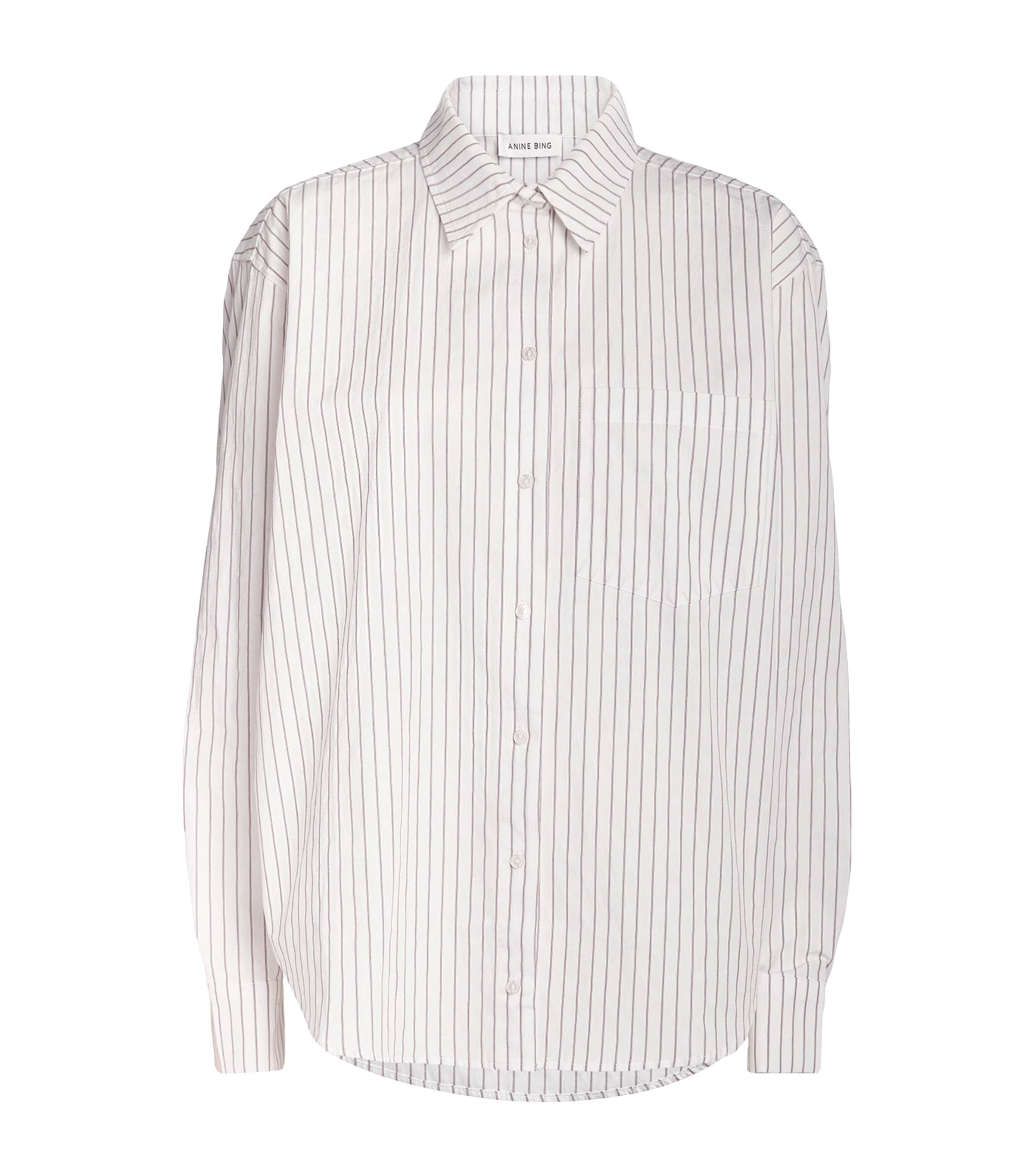 Shop Anine Bing Cotton Braxton Shirt