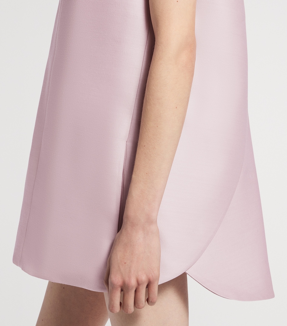 Balenciaga Womens Wool-Silk A-Line Mini Dress Image 6
