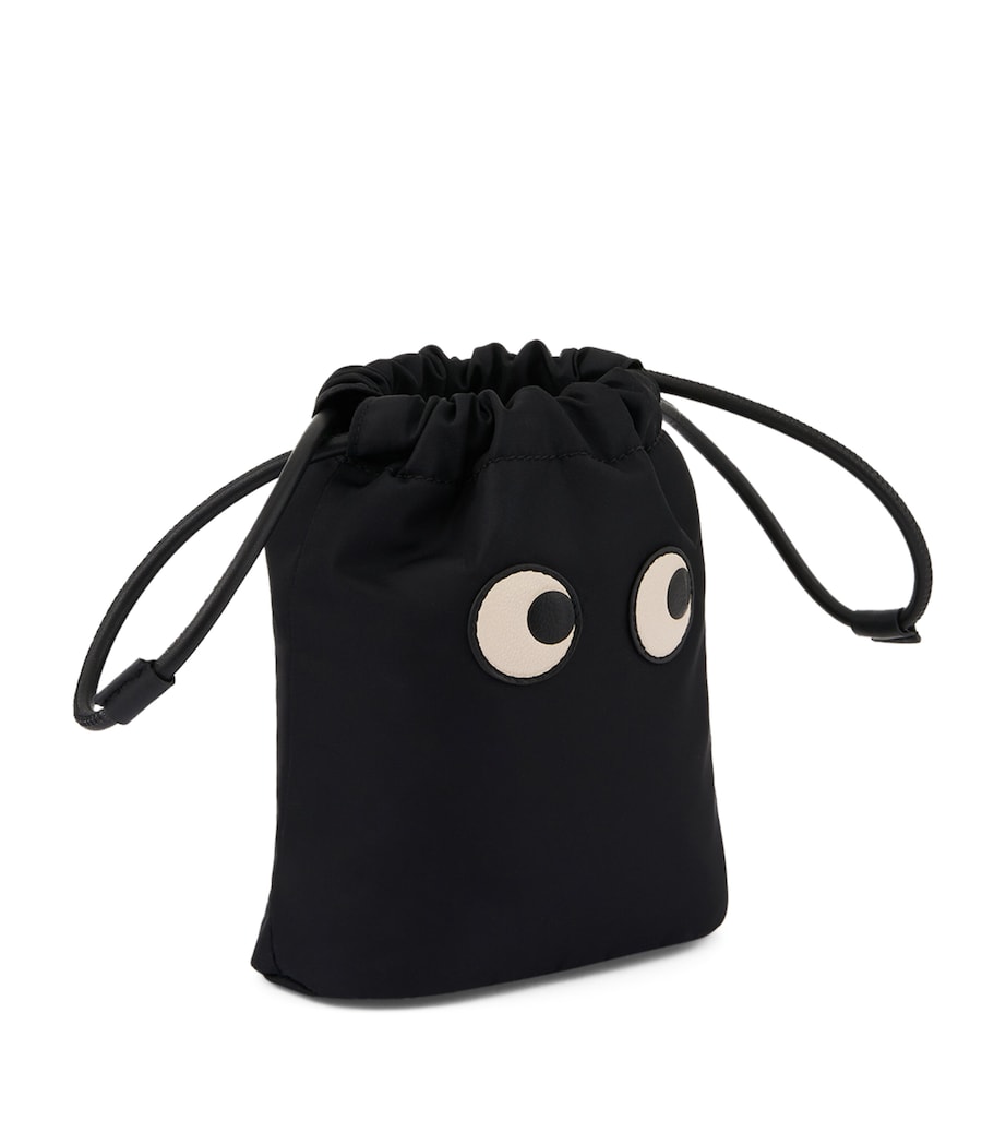 Econyl Eyes Drawstring Pouch BLACK Image 3