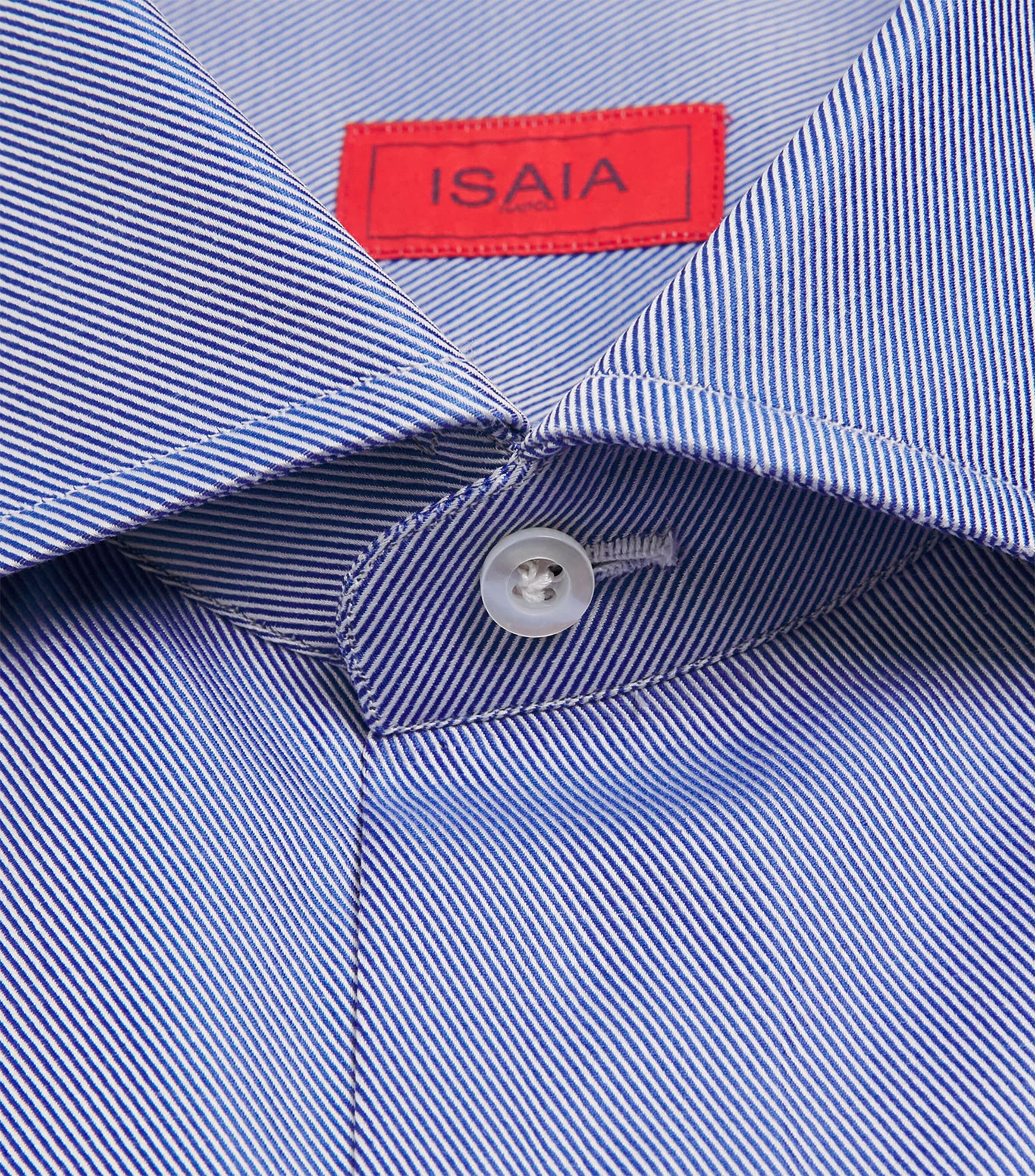 Isaia Mens Cotton Mix Dress Shirt Image 6