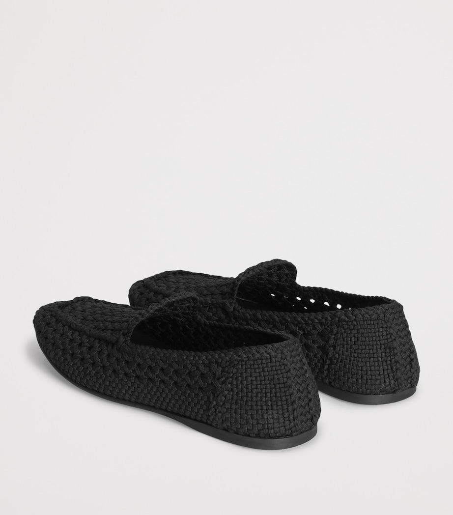 Dolce&Gabbana Mesh Loafers Black Image 3