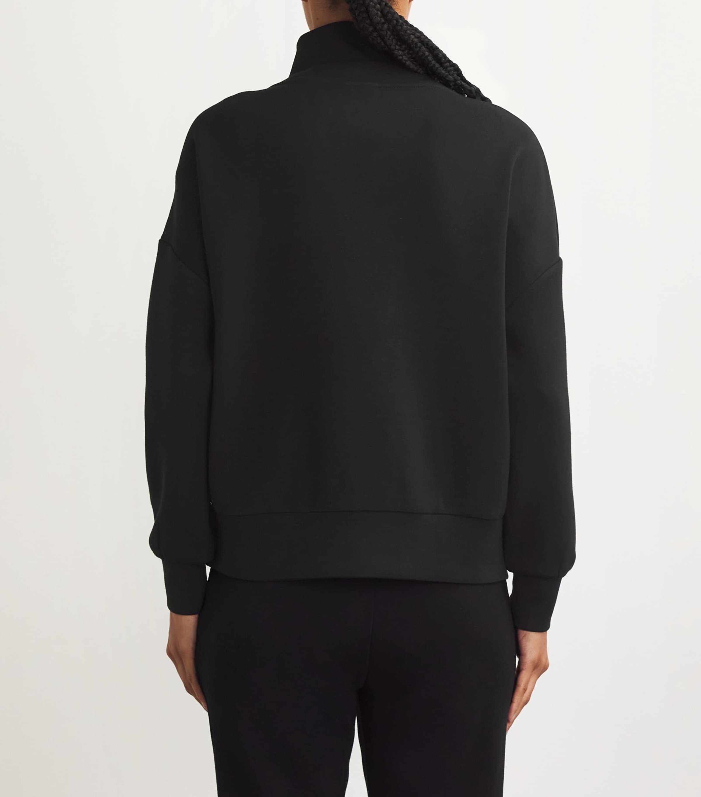 DoubleSoft Hawley Half-Zip Sweatshirt BLACK Image 4