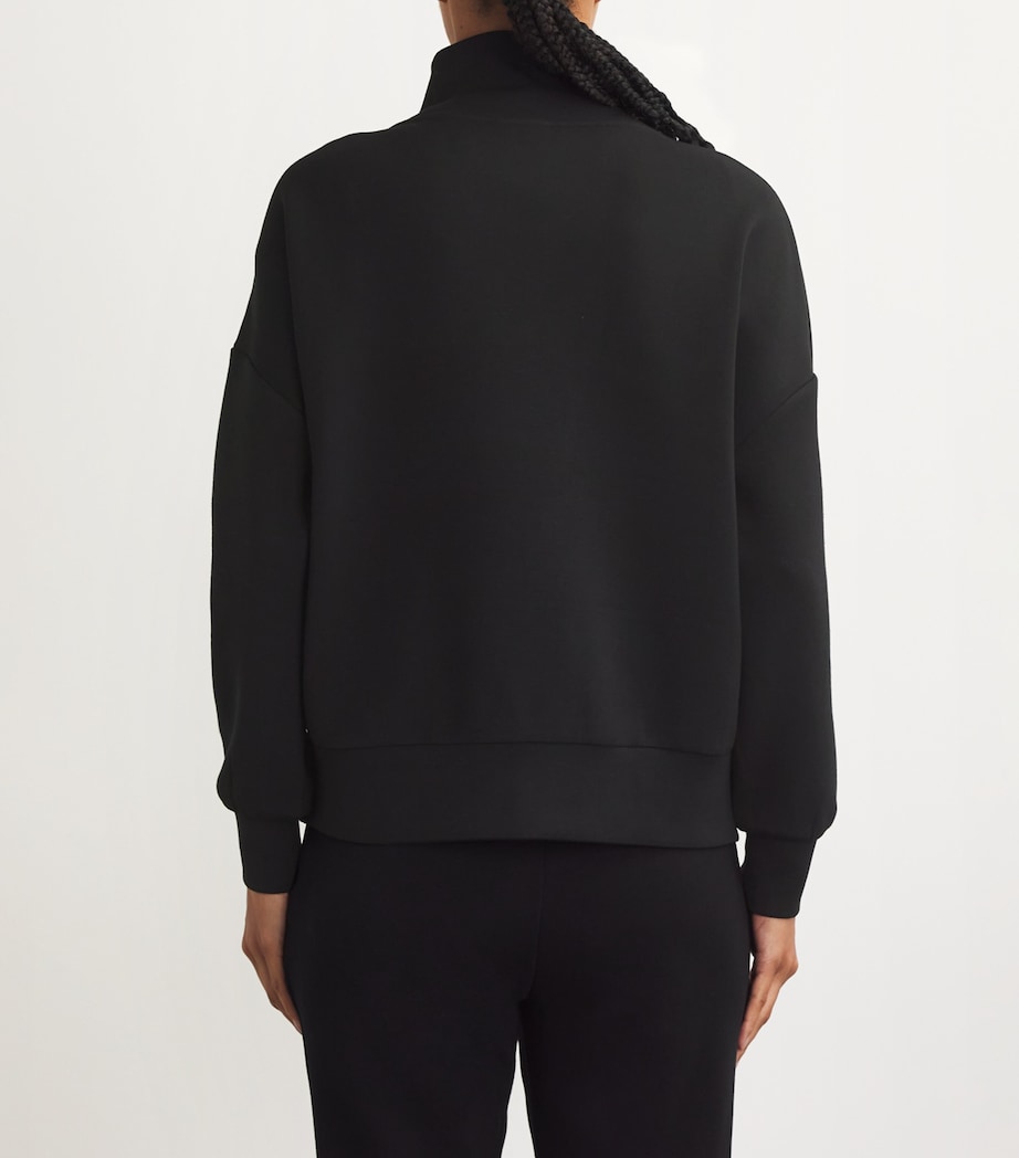 DoubleSoft Hawley Half-Zip Sweatshirt BLACK Image 4