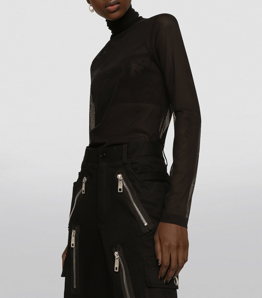Rollneck Top N0000-BLACK Image 5