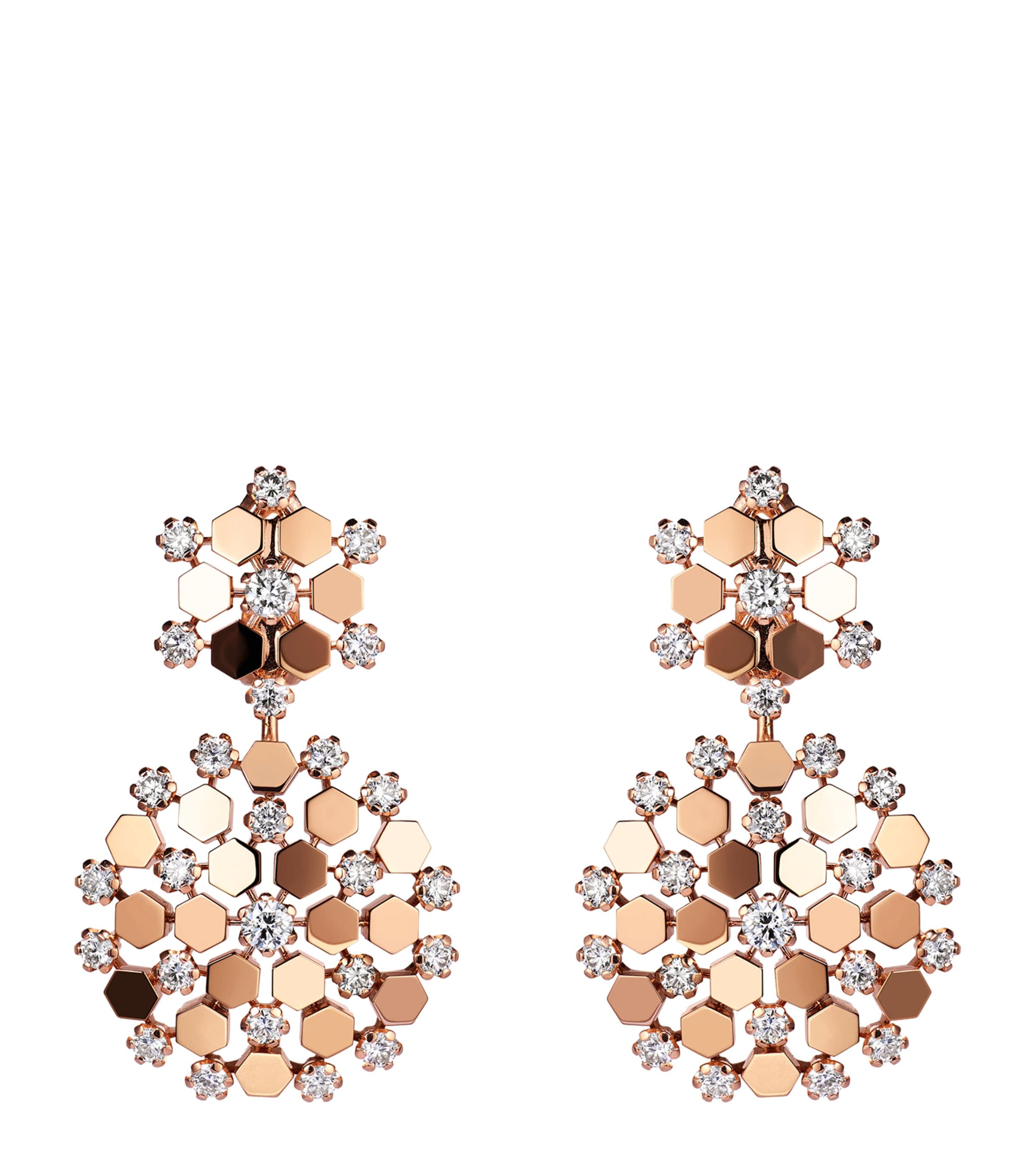 Chaumet Rose Gold And Diamond Bee My Love Earrings
