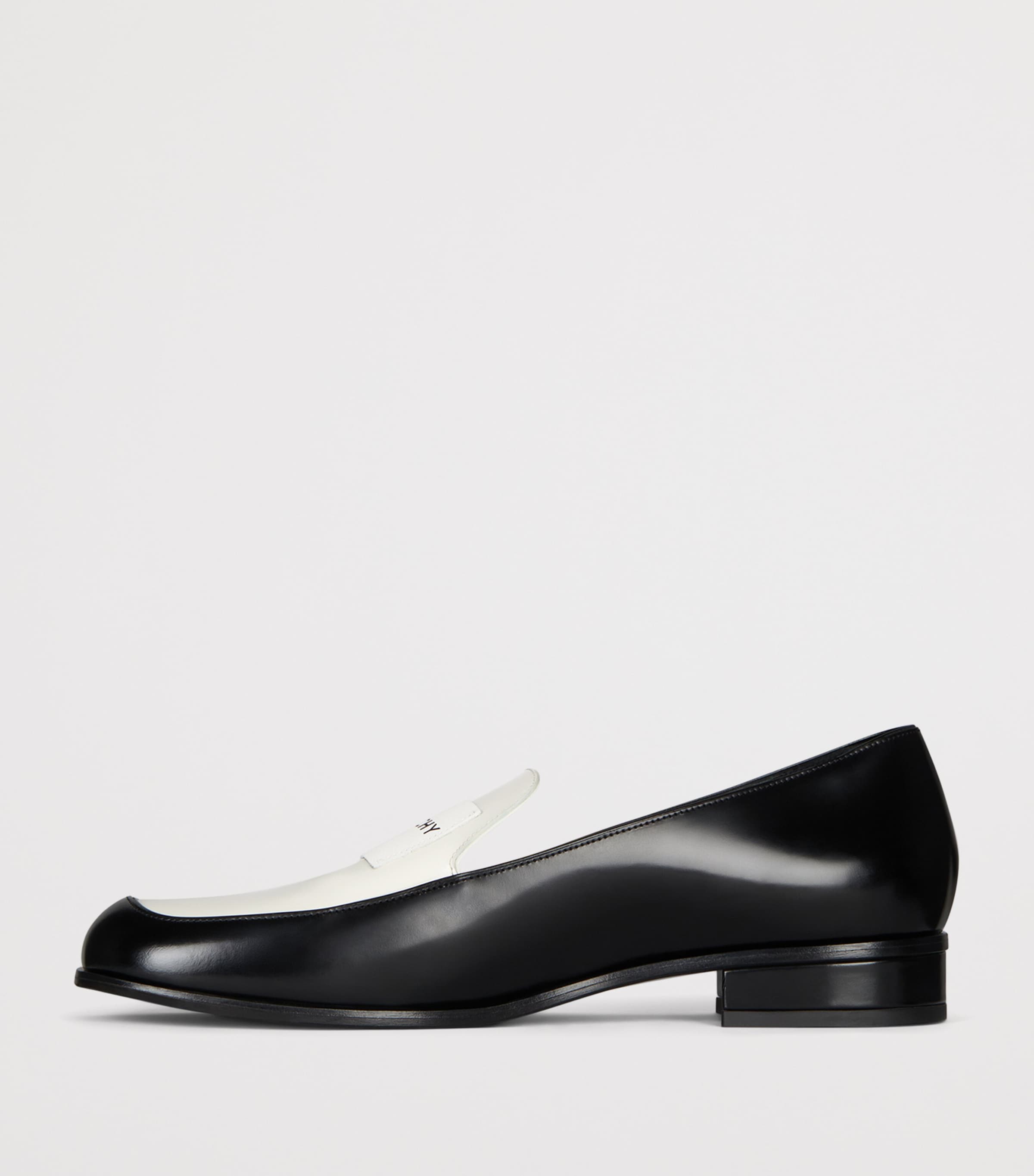 Givenchy Calfskin Logo Tux Loafers Black/white Image 4