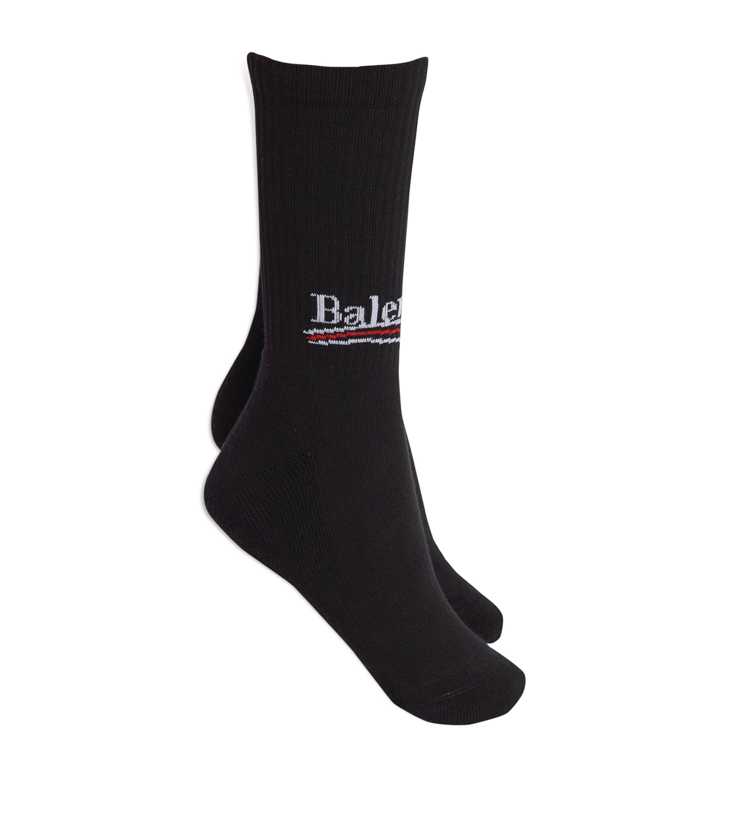 Balenciaga Mens Logo Socks Image 1