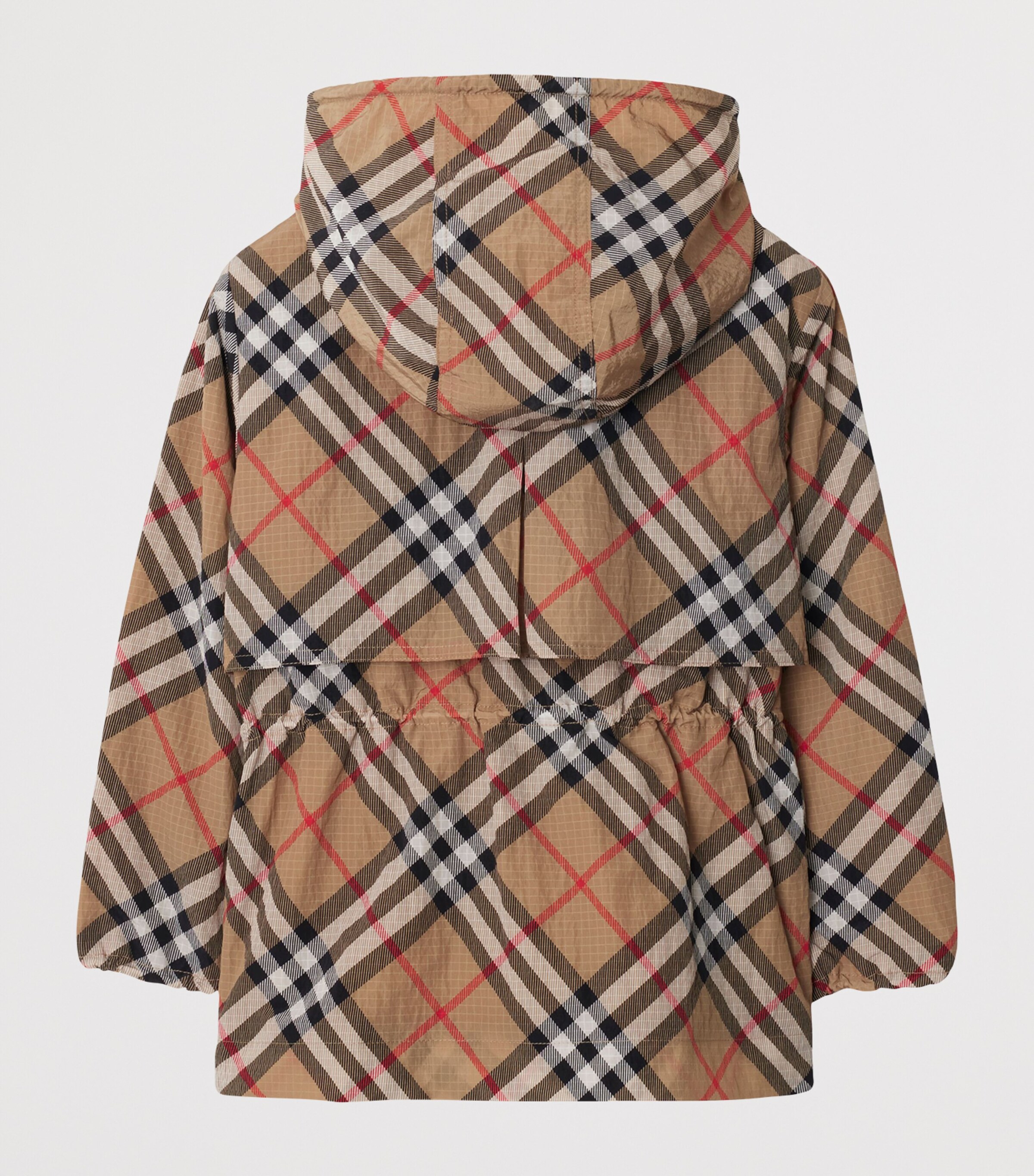 Burberry Kids Beige Nylon Check Jacket (3-12 Years) | Harrods UK