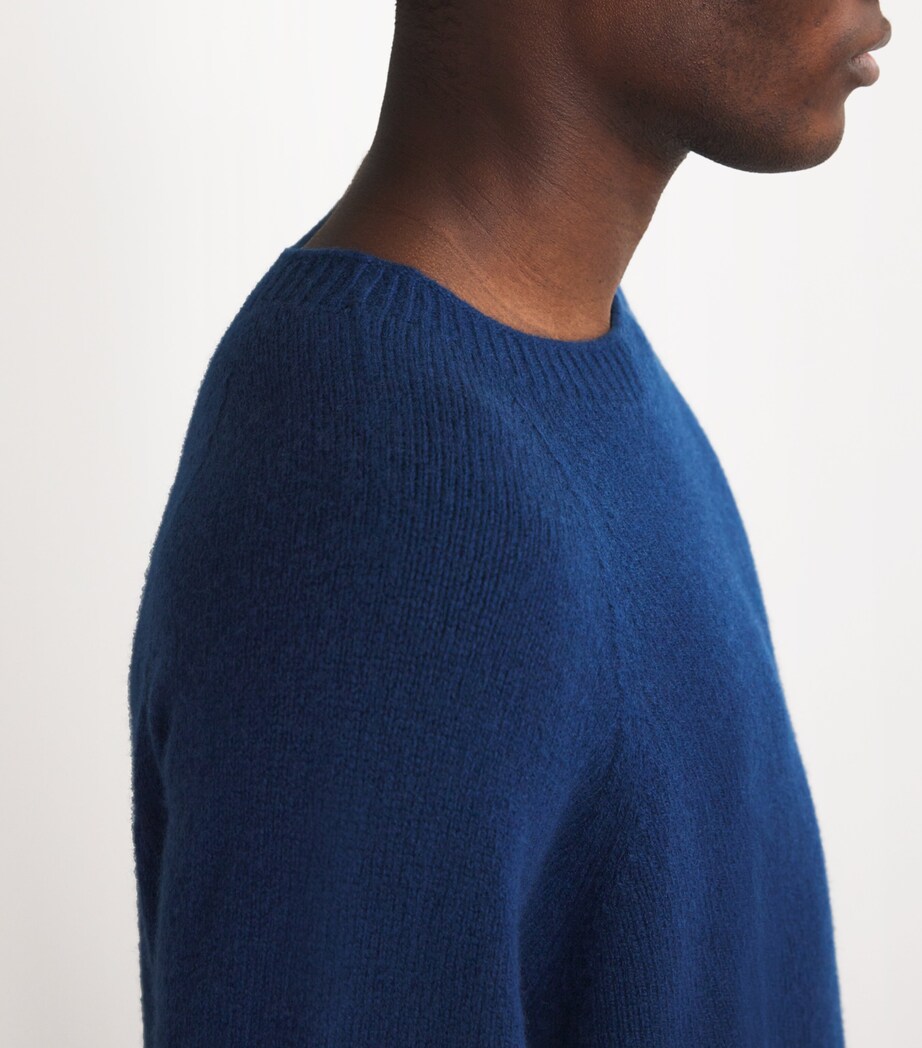 Lambswool Crew-Neck Jumper NAVAL BLUE Image 6