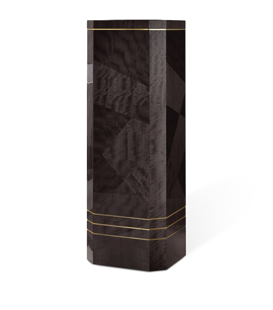 Giorgio Collection Infinity Column Mahogany And Gold Image 1