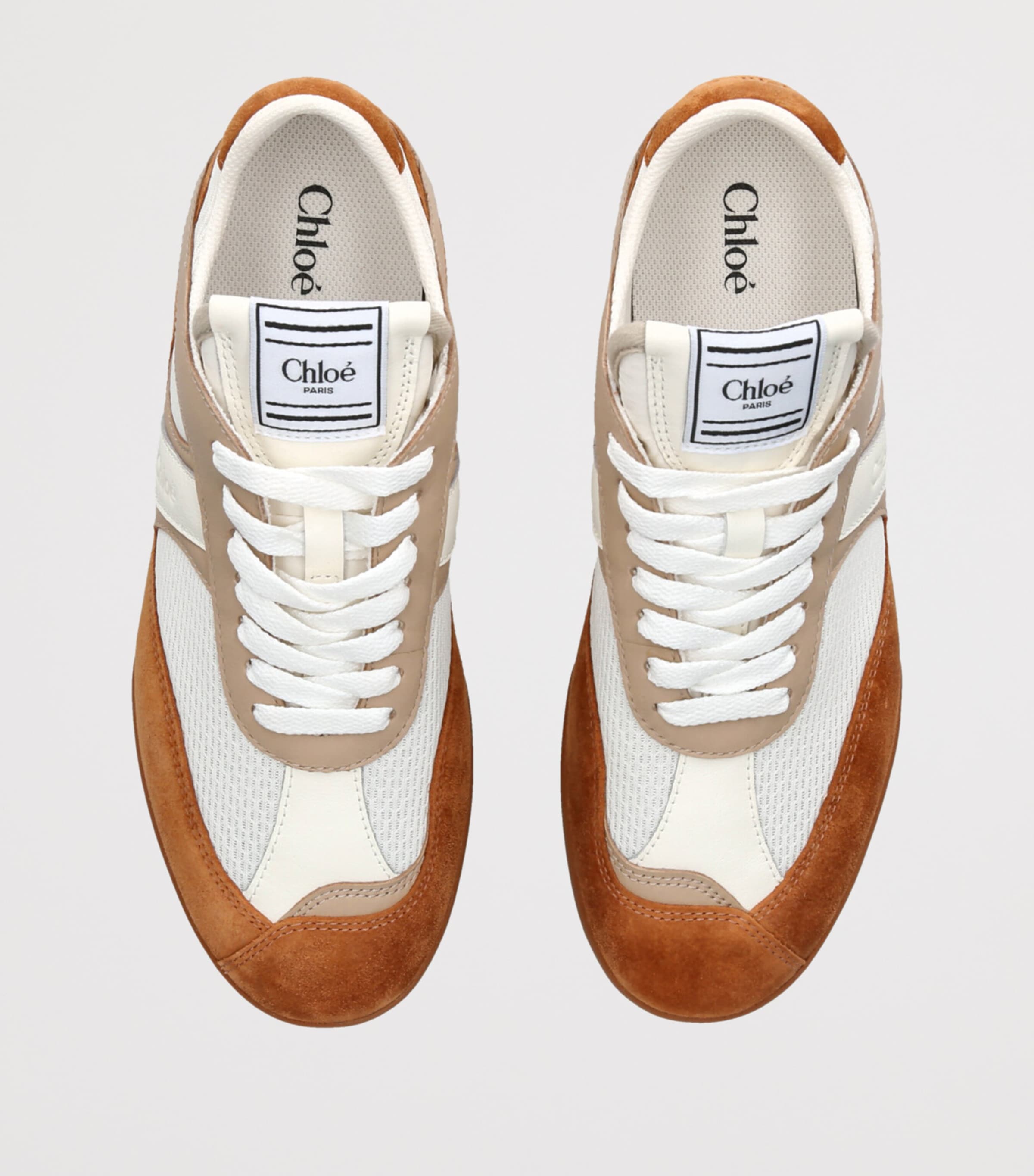 Leather Kick Low-Top Sneakers BROWN/OTH Image 4