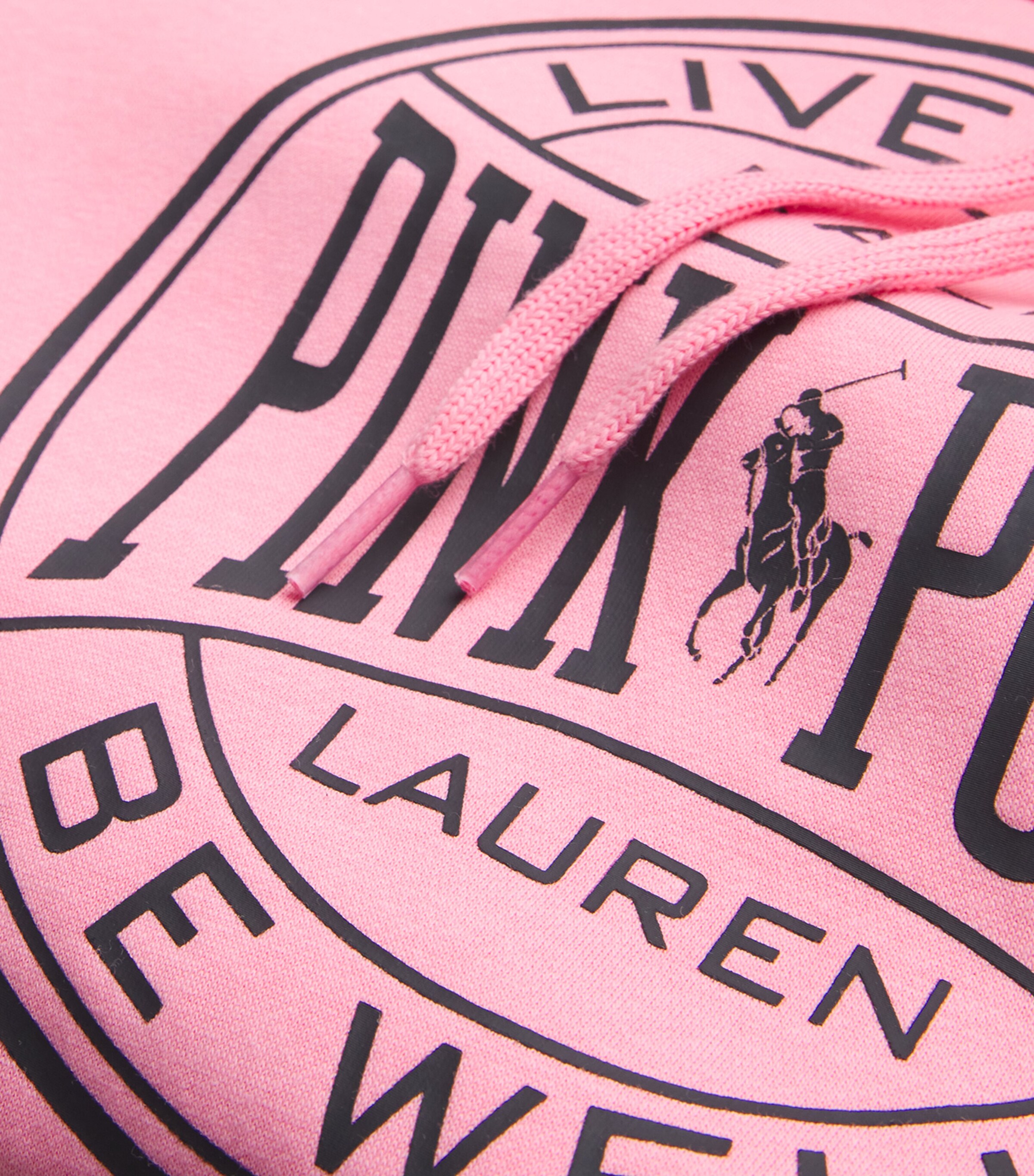 Polo Ralph Lauren Mens Pink Pony Hoodie Pink Image 5