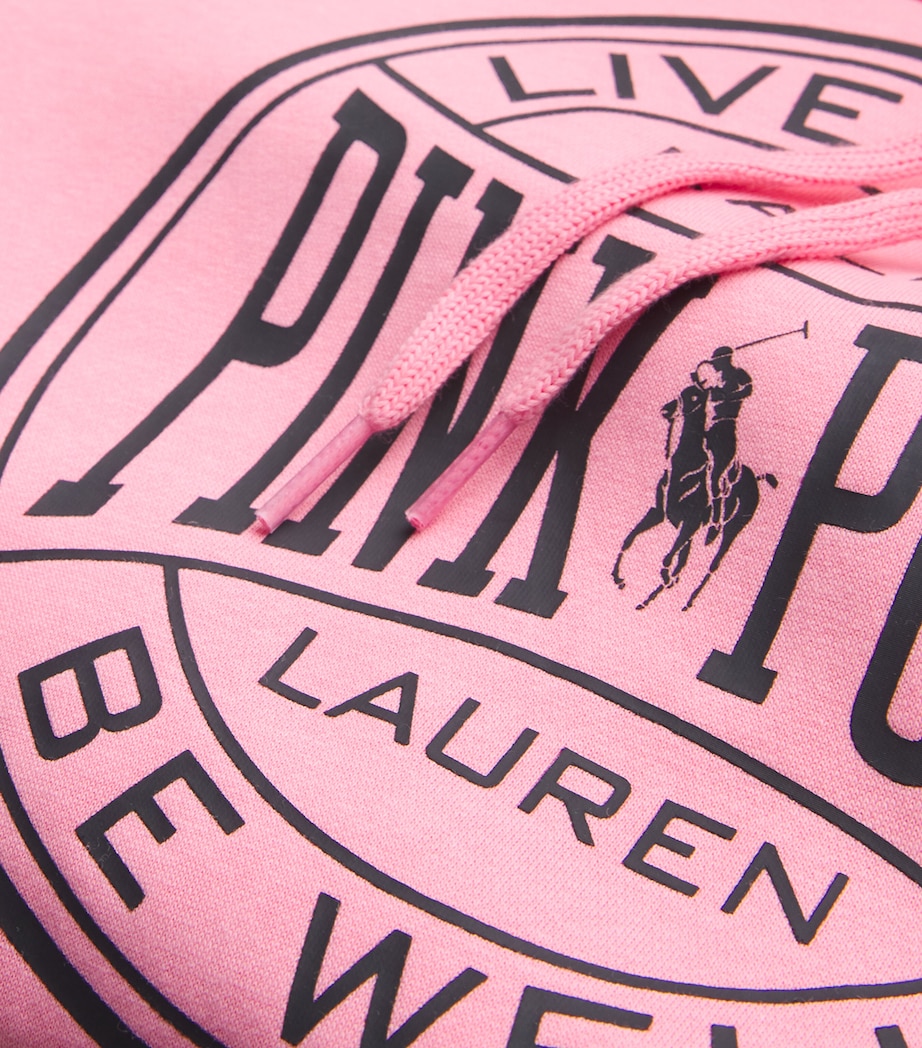 Polo Ralph Lauren Mens Pink Pony Hoodie Pink Image 5