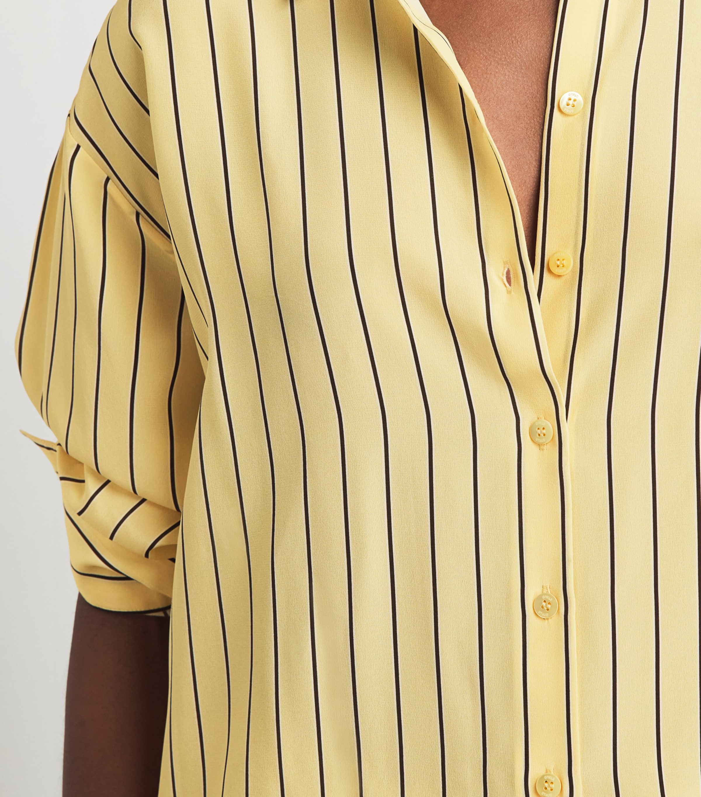 STAUD Womens Silk Stripe Nolan Shirt Mons Monday Image 3