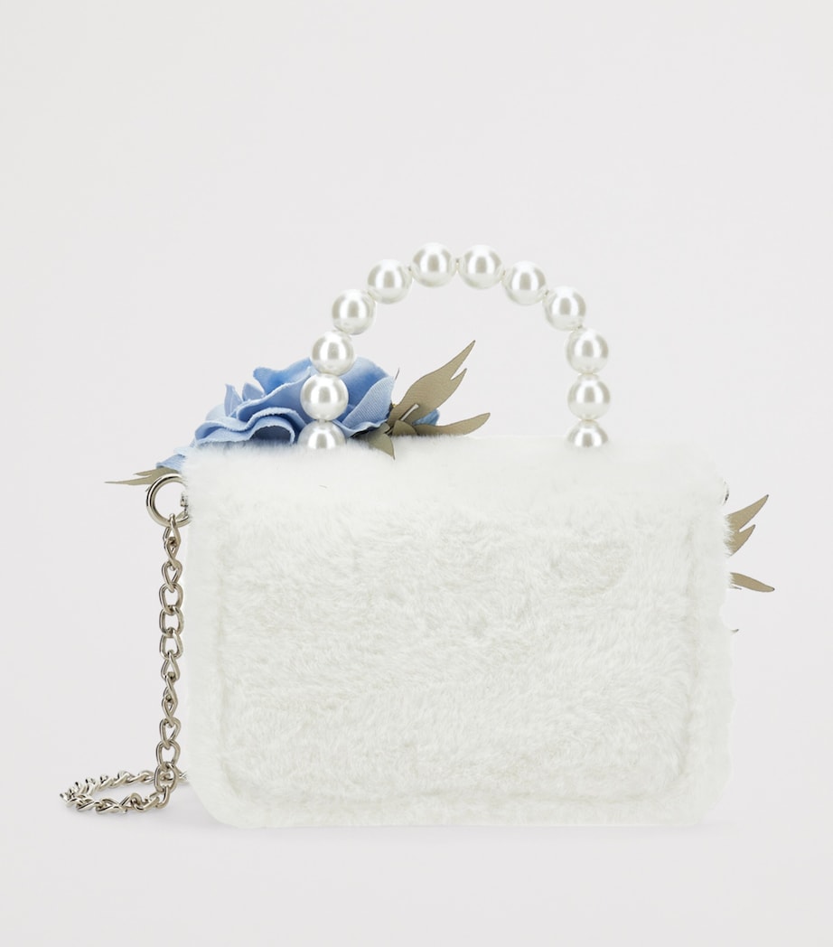 Embellished Faux Fur Mini Bag PANNA+CELESTE Image 3