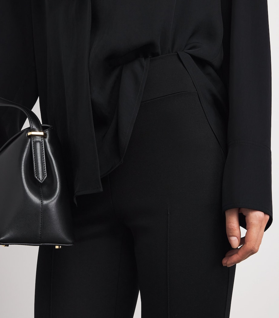 ESSE Studios Womens Stretch-Jersey Alba Leggings Black Image 3