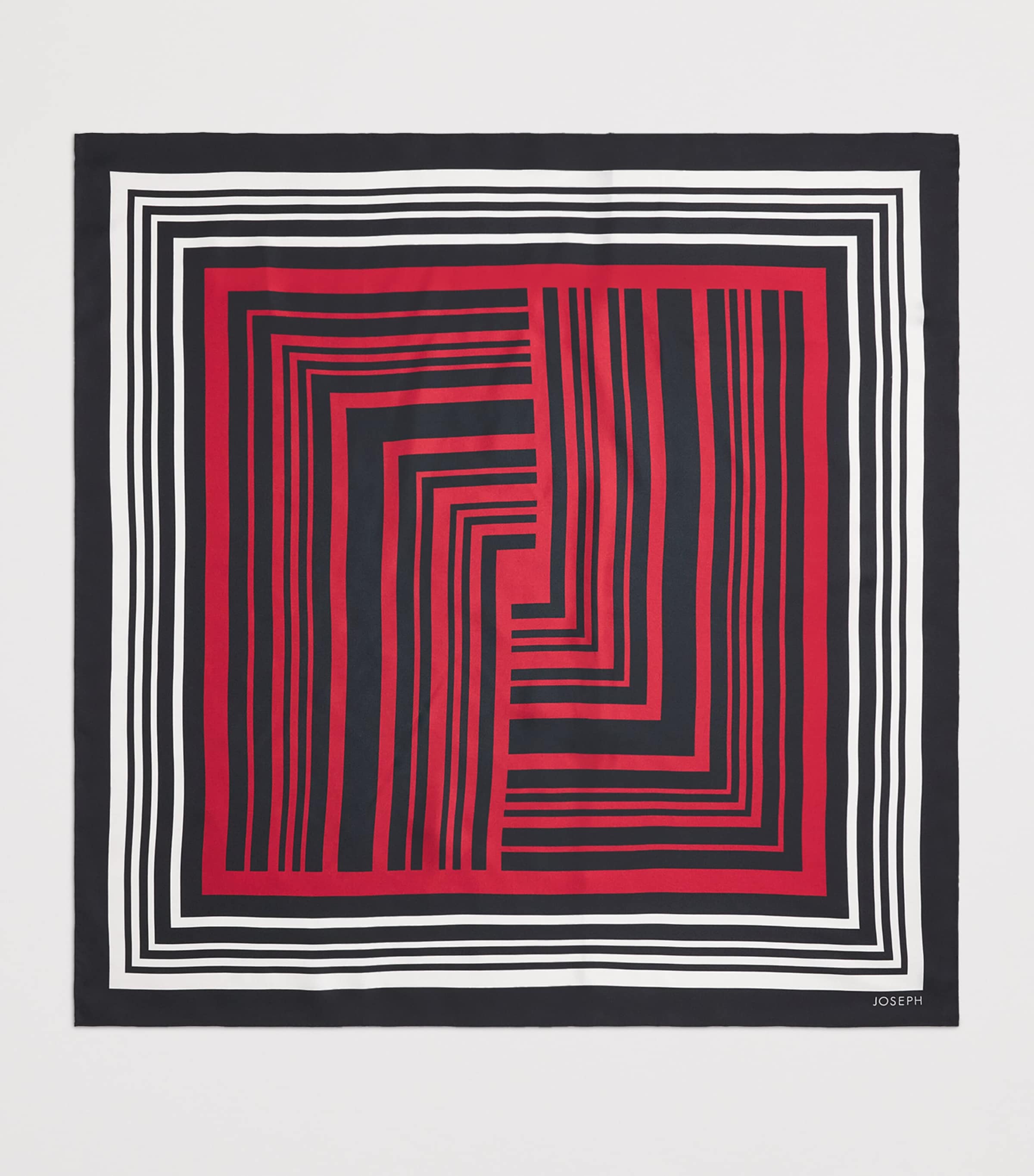 Joseph Silk Lexi Scarf Garnet Image 3