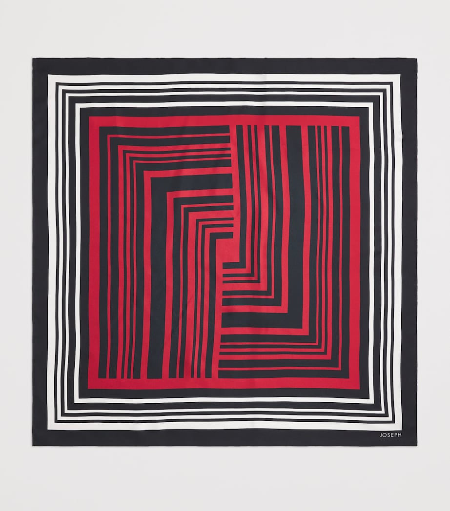 Joseph Silk Lexi Scarf Garnet Image 3