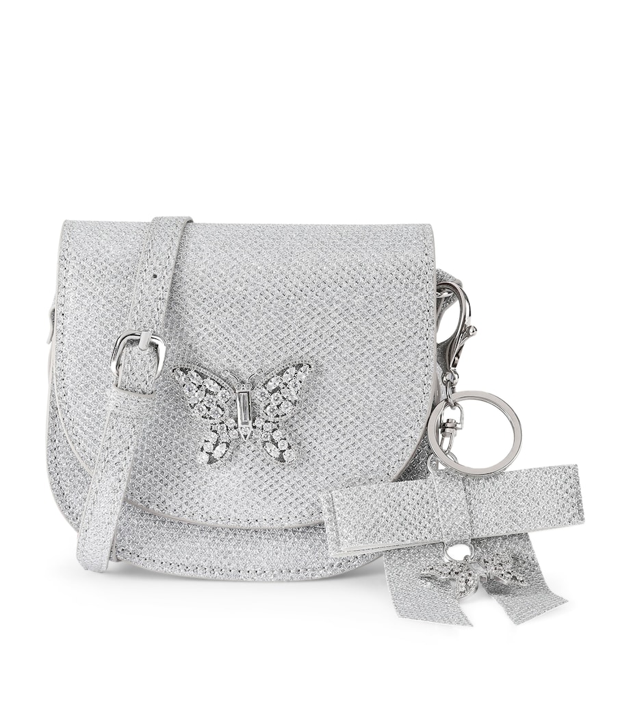 Aruna Seth Embellished Luna Cross-Body Bag Silver Image 1