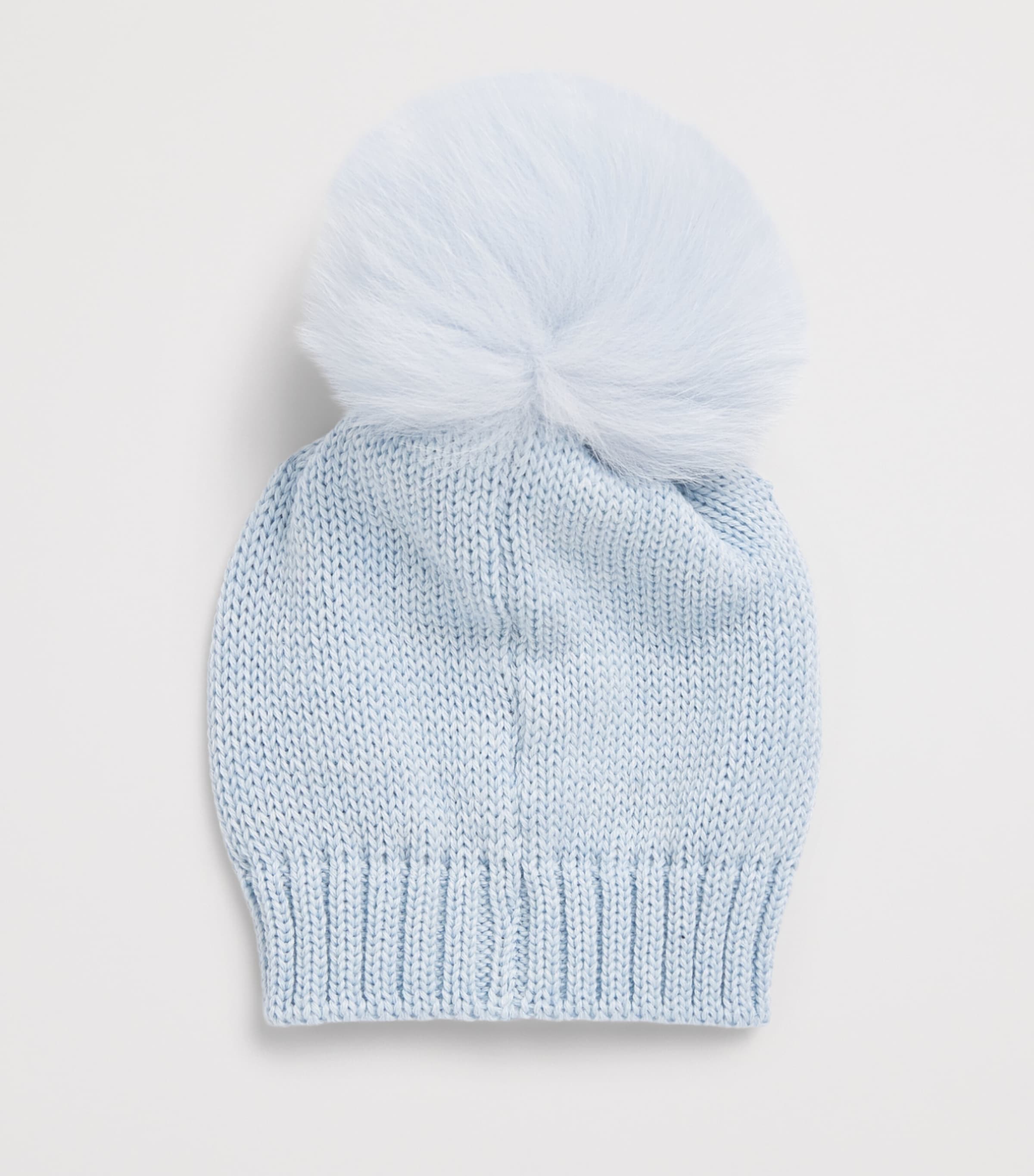 Bimbalo Wool-Blend Beanie (1-24 Months) Pale Blue Image 2