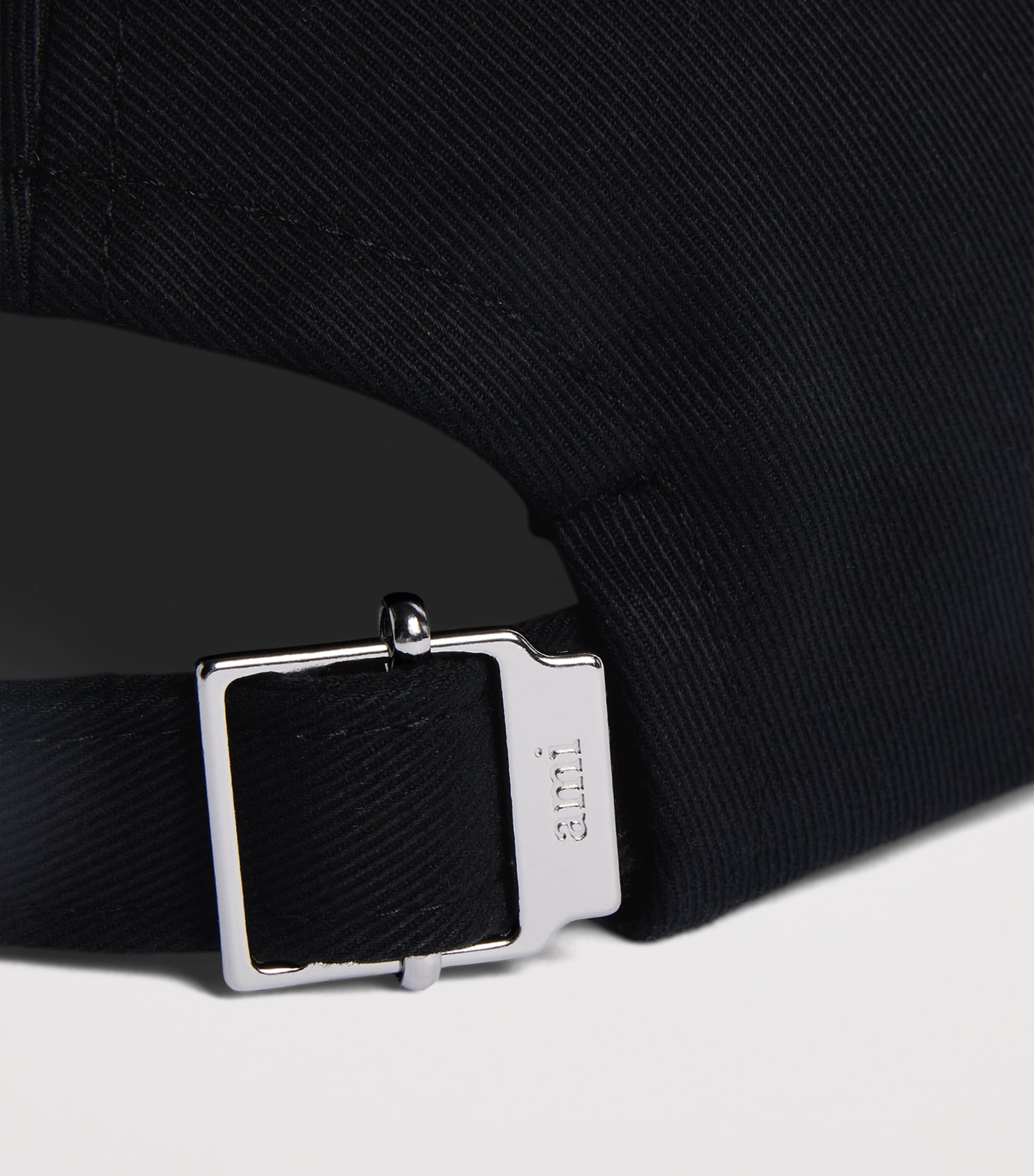 AMI Paris Embroidered Logo Baseball Cap Black Image 4