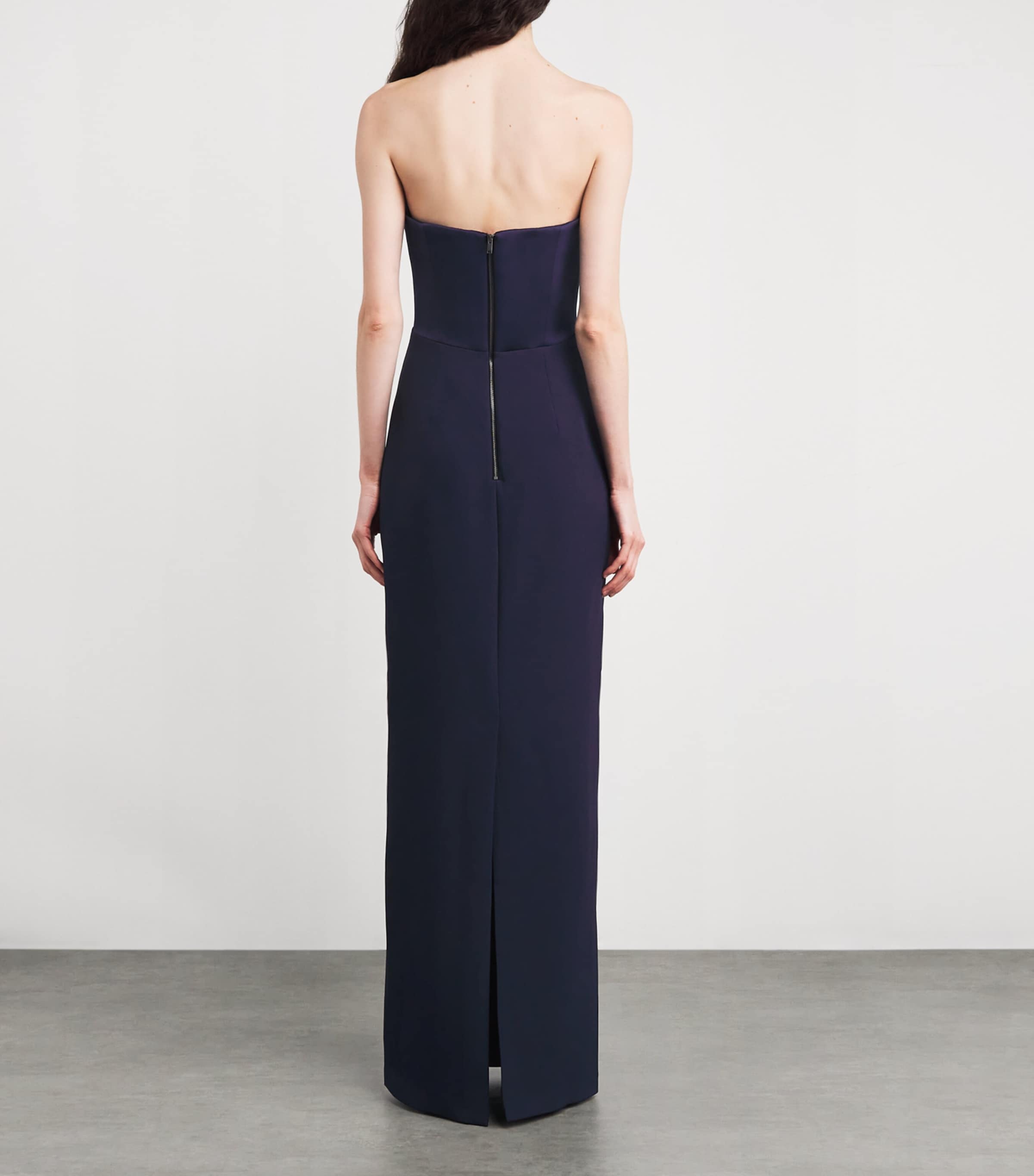 Crepe Strapless Gown MARITIME BLUE Image 3