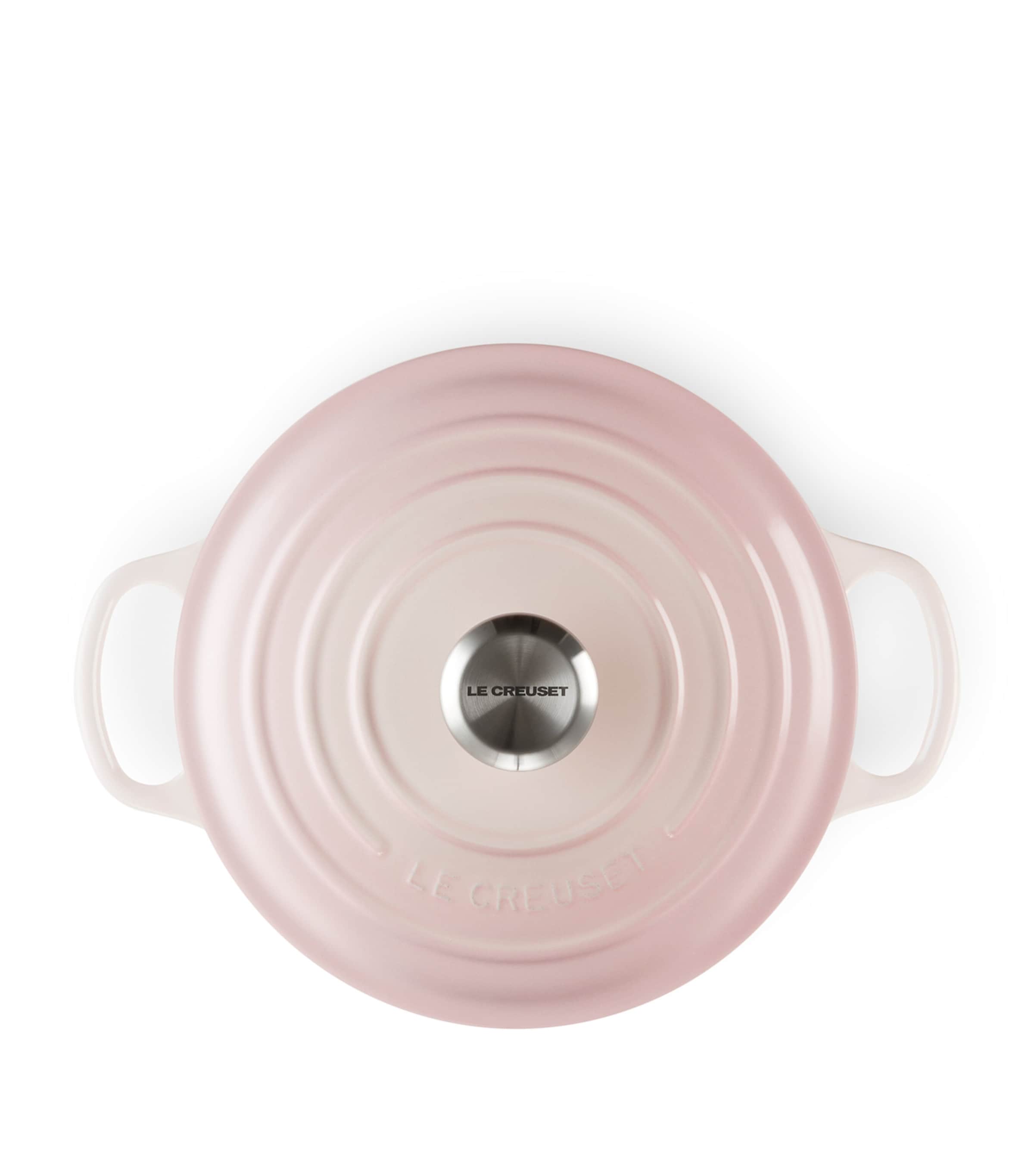 Cast Iron Round Casserole Dish (24cm) SHELL PINK Image 3