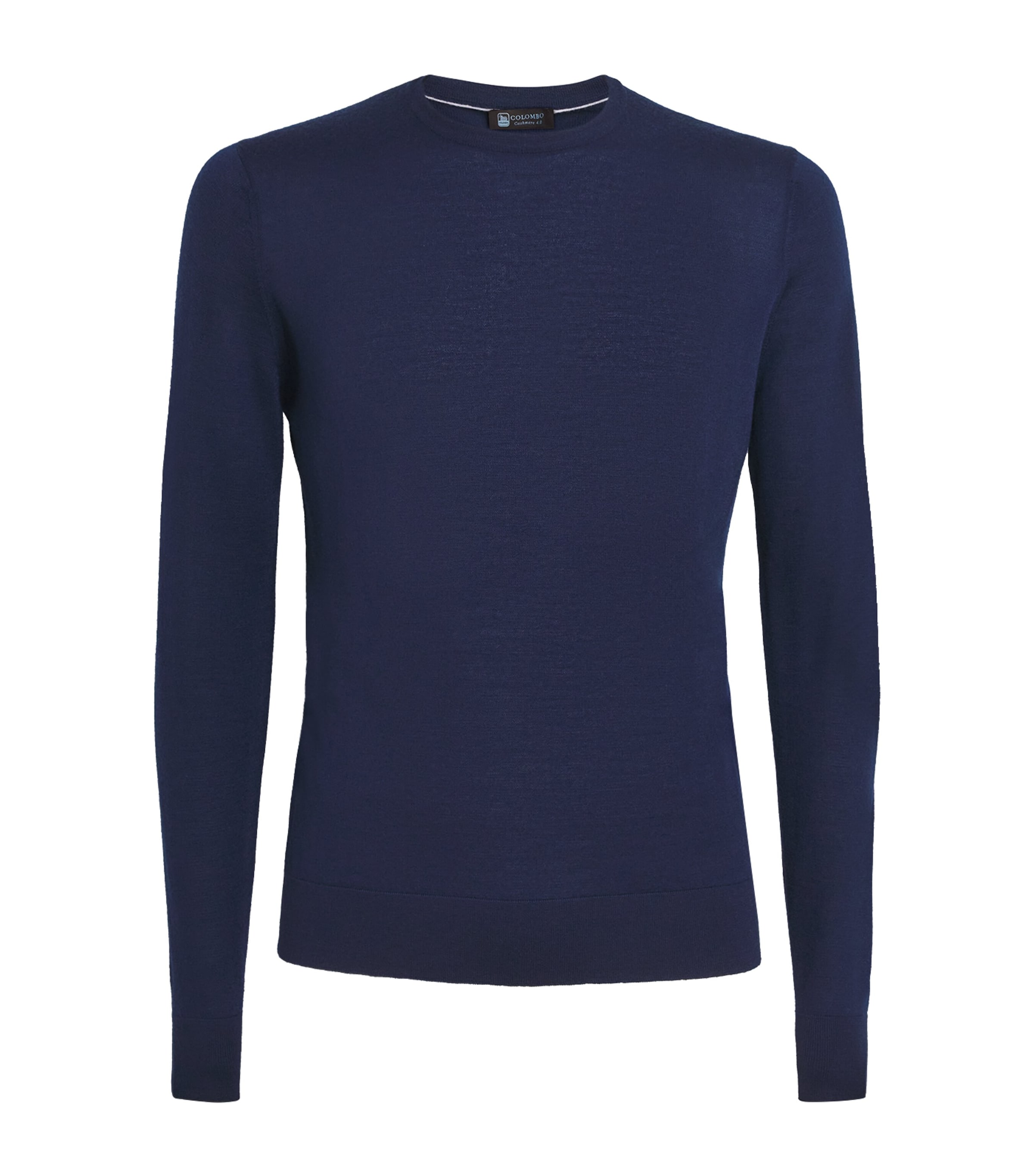 Colombo Cashmere Crew-neck Sweater In Blue