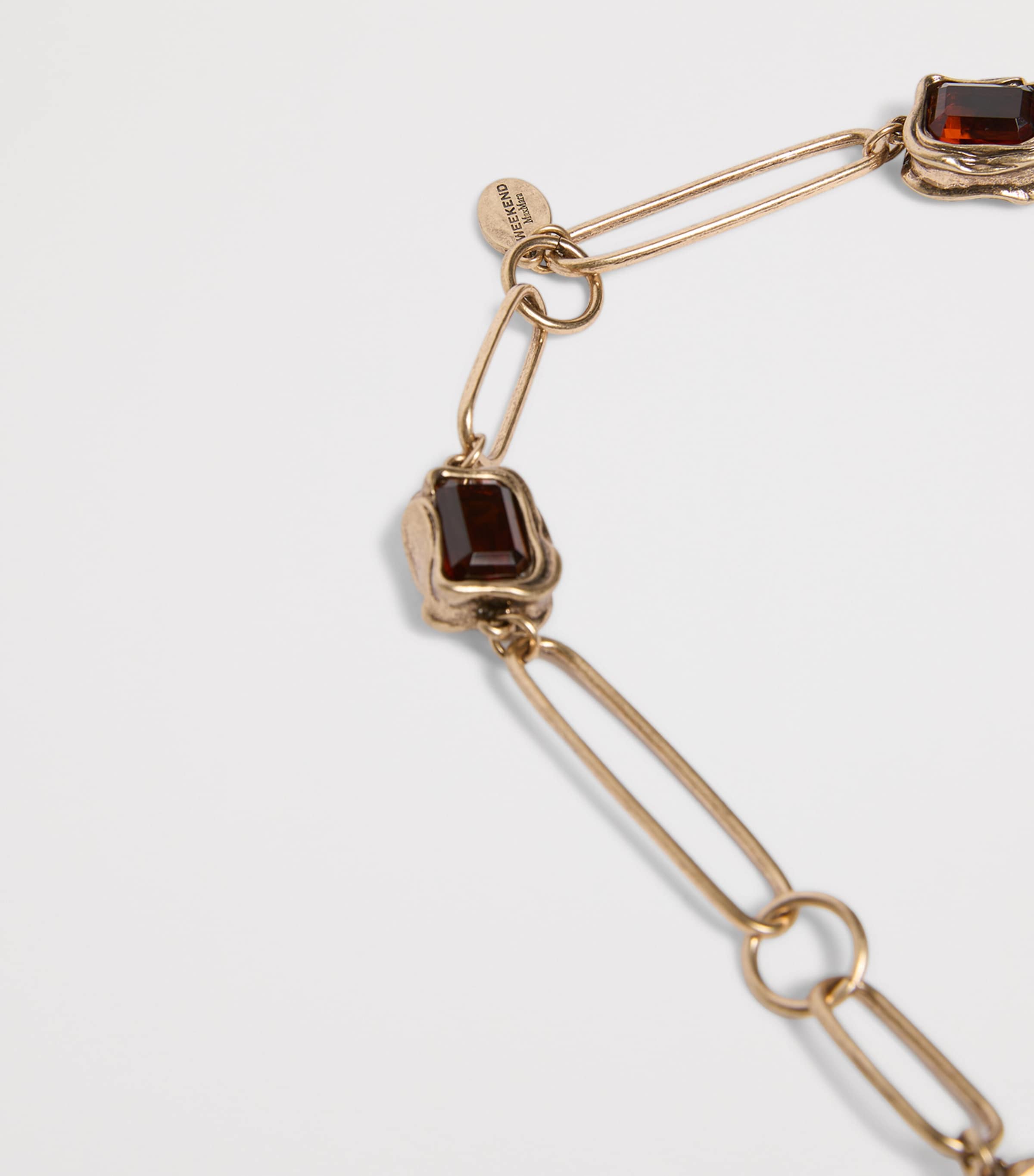 Weekend Max Mara Jewel-Embellished Necklace Gold Image 3