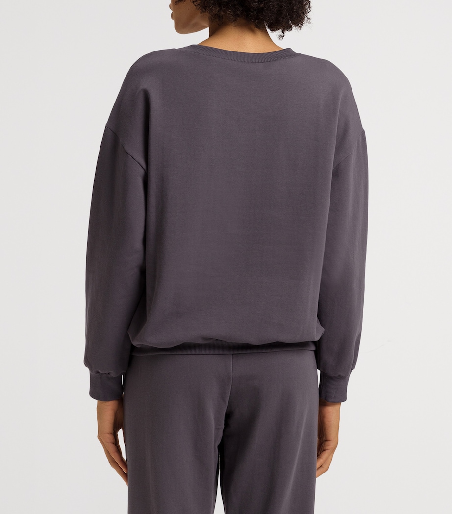 Organic Cotton-Blend Natural Living Sweatshirt BLACK PEARL Image 4