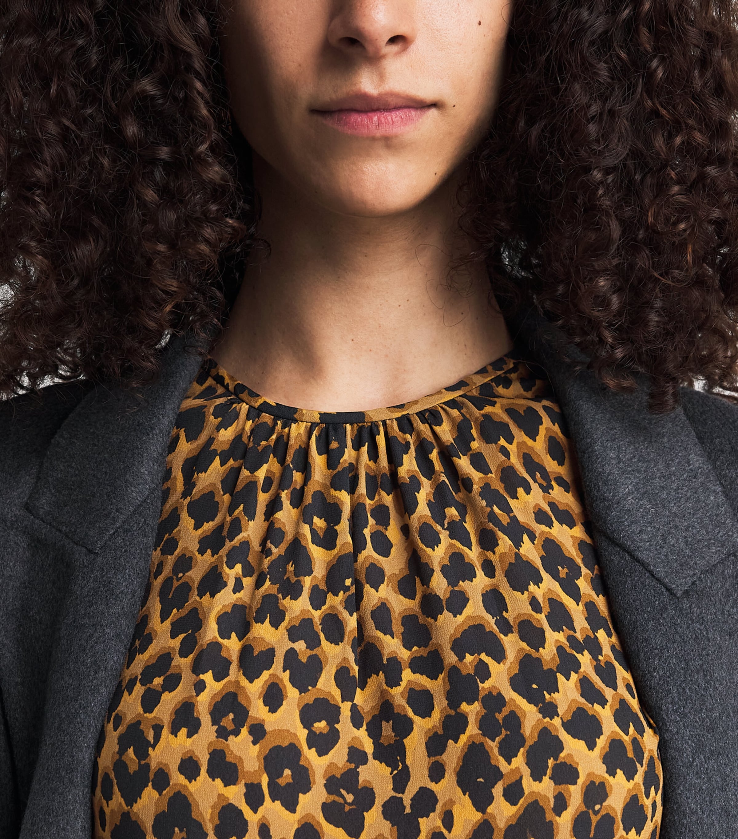 Etro Womens Long-Sleeve Leopard Maxi Dress Burgundy Image 3