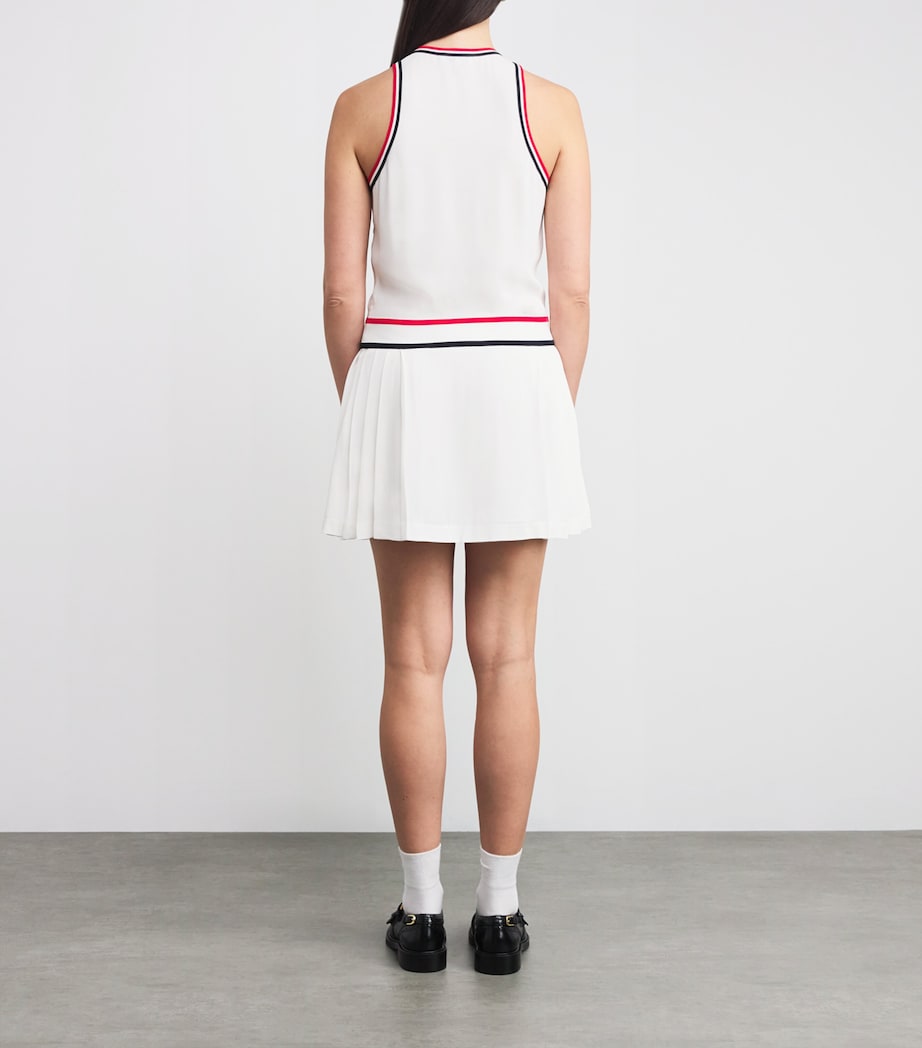 Phoebe Tennis Dress WHITE/NAVY/RED Image 3