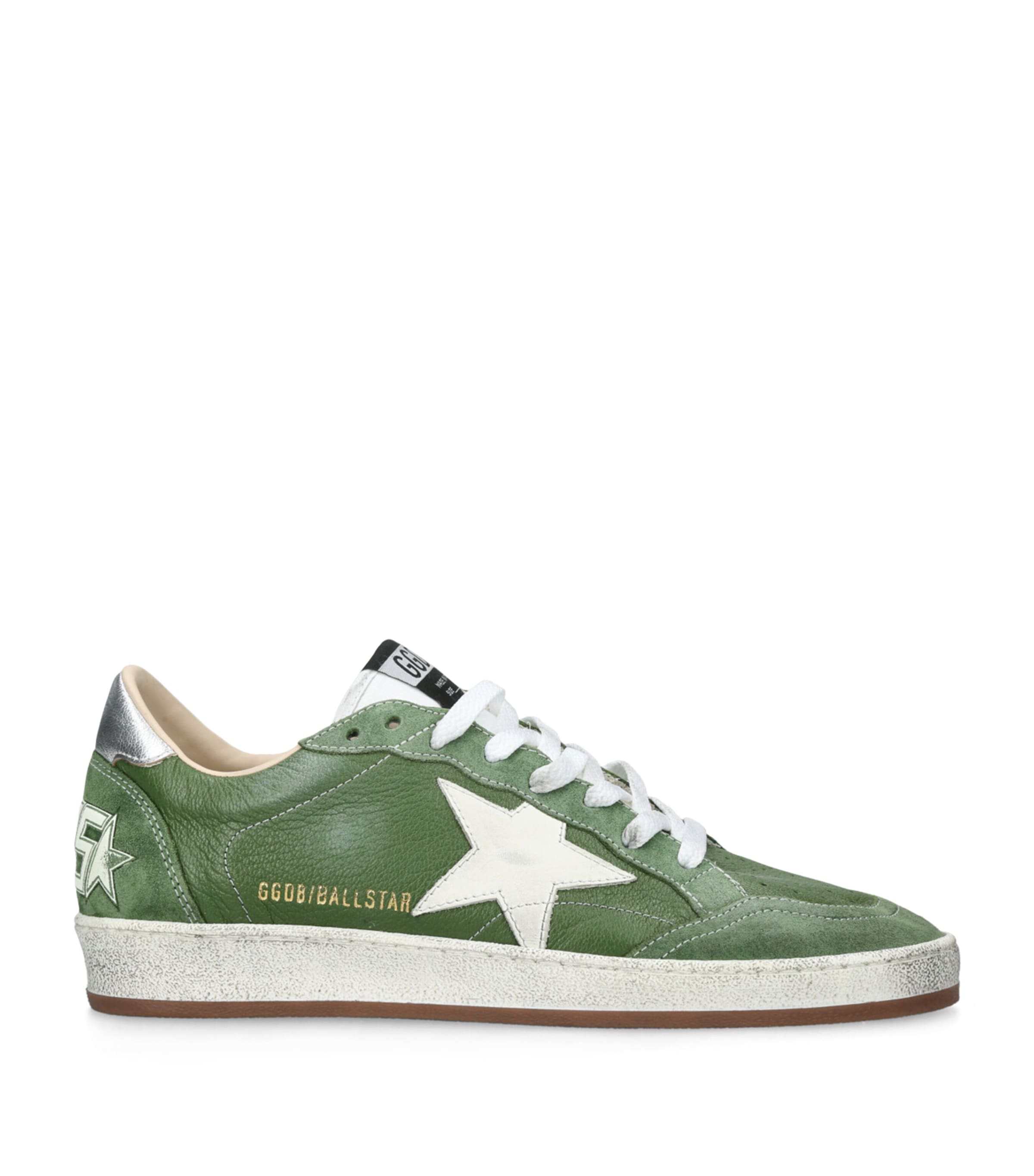 Leather Ball Star Sneakers GREEN COMB Image 1