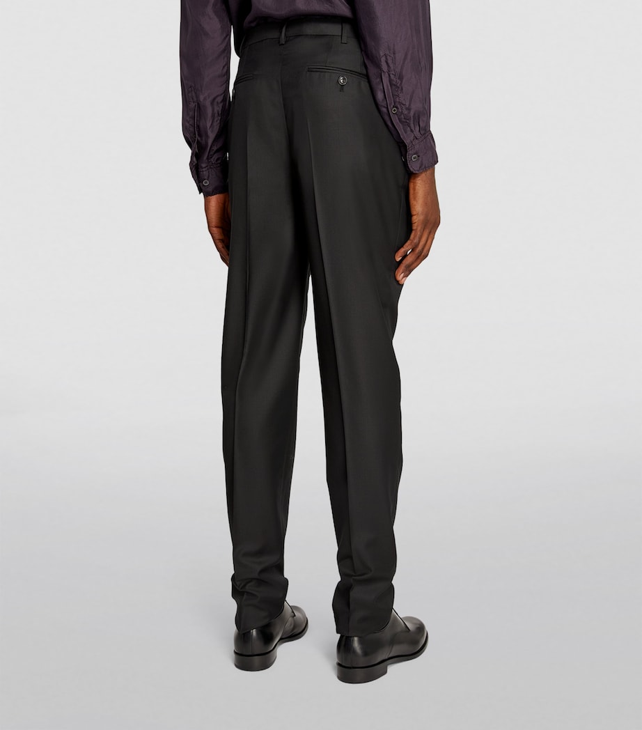 Wool-Cashmere Tailored Trousers UC99 Image 4