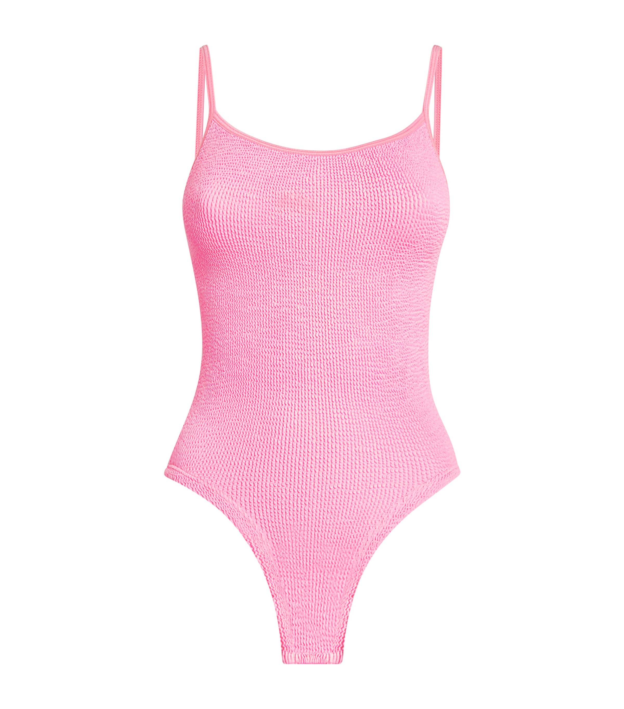 Hunza G Pamela Swim Beachwear In Rose-pink Polyamide In Pink